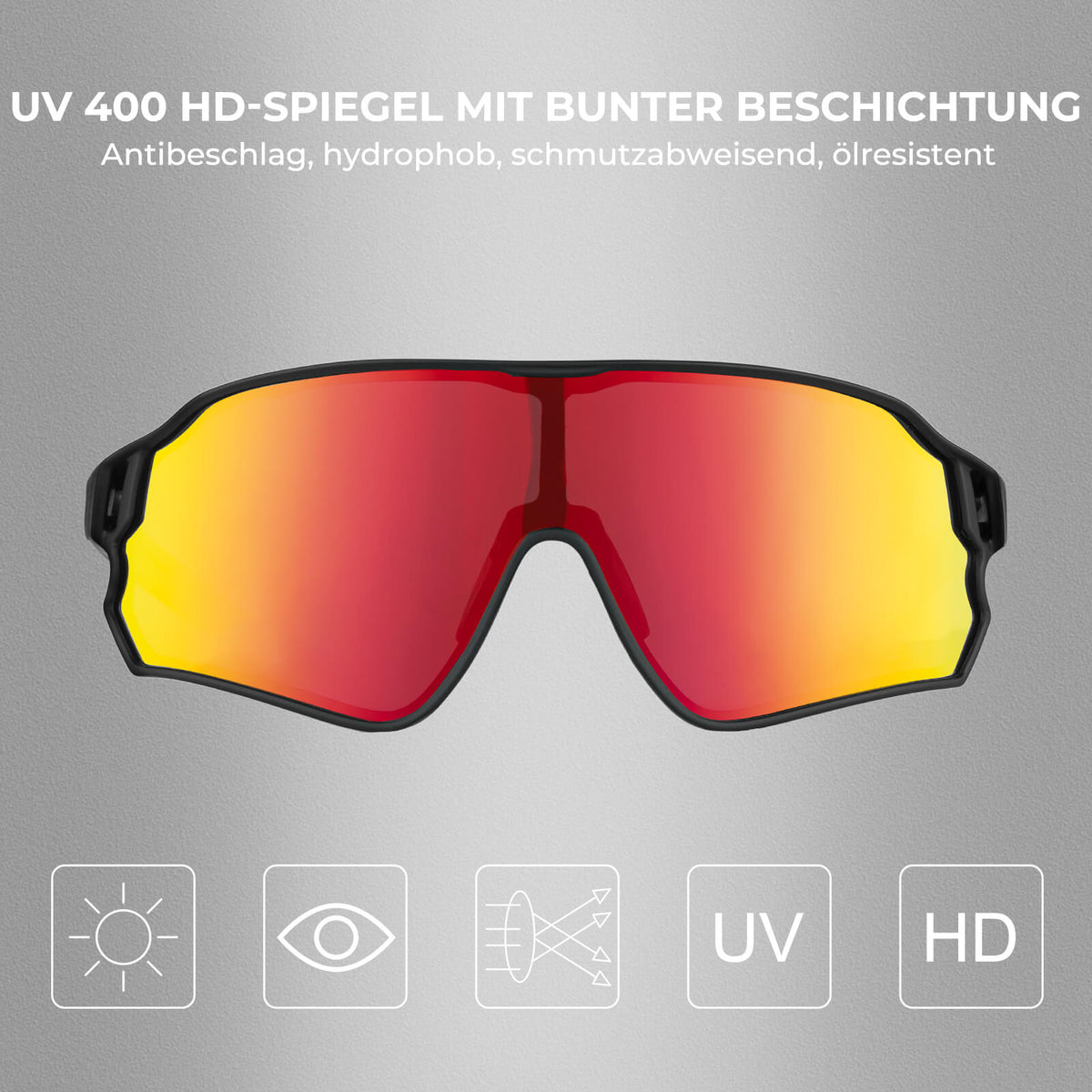 ROCKBROS Ultralekka polaryzowana okulary rowerowe (UV400)