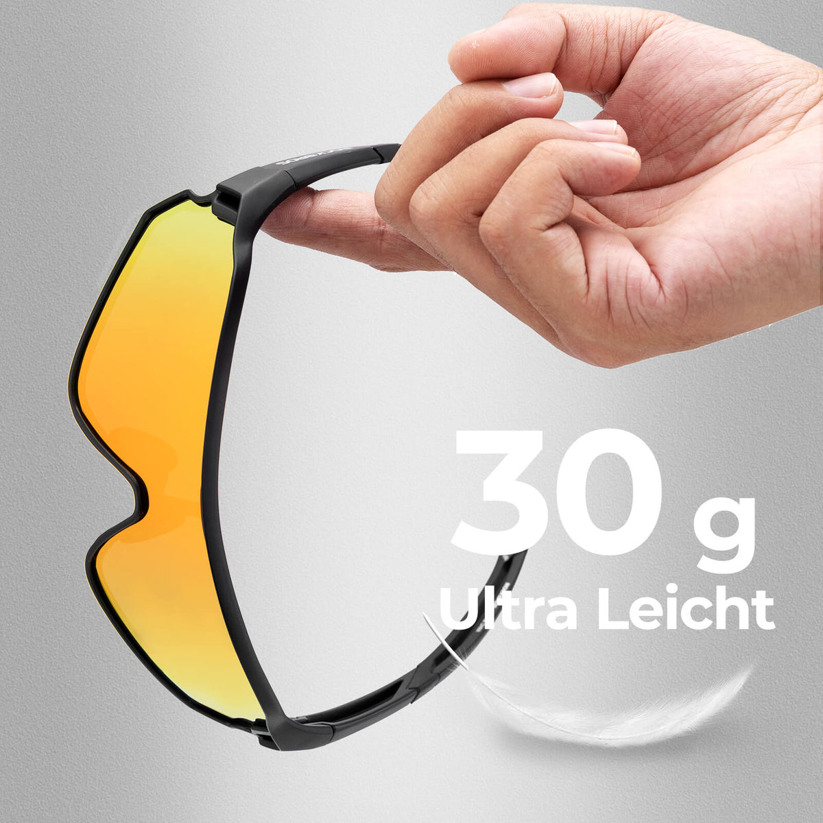ROCKBROS Ultralekka polaryzowana okulary rowerowe (UV400)