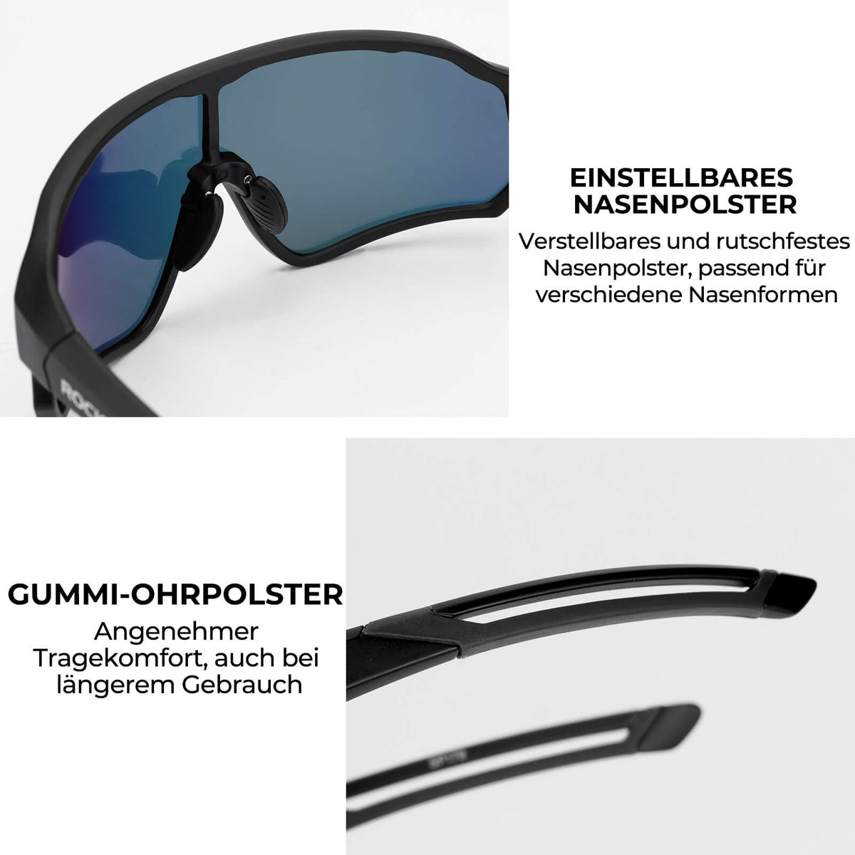 ROCKBROS Ultralekka polaryzowana okulary rowerowe (UV400)
