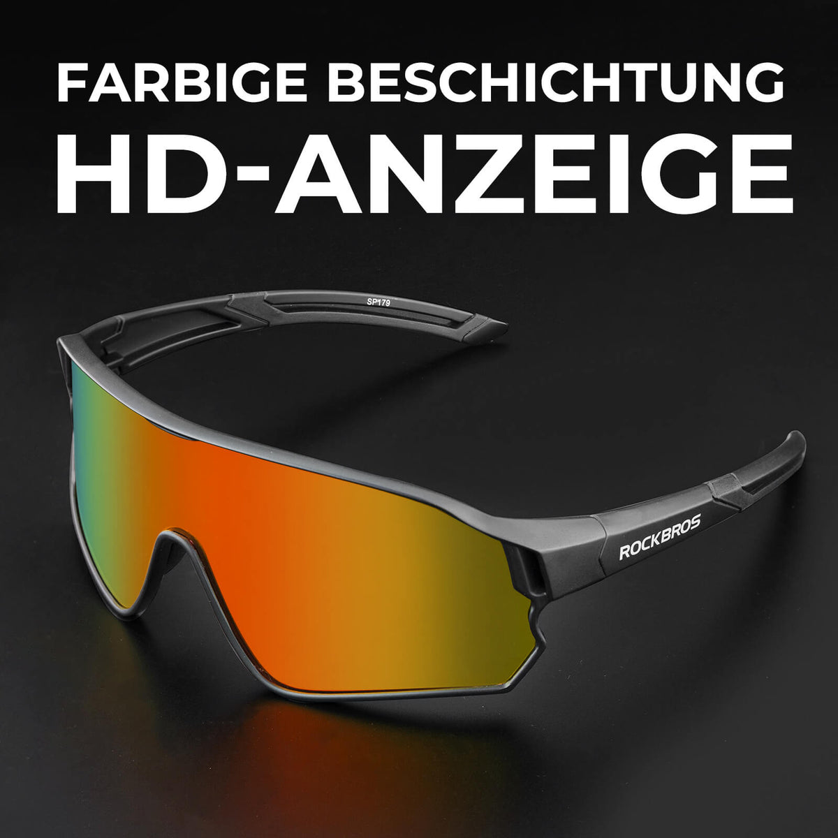 ROCKBROS Ultralekka polaryzowana okulary rowerowe (UV400)