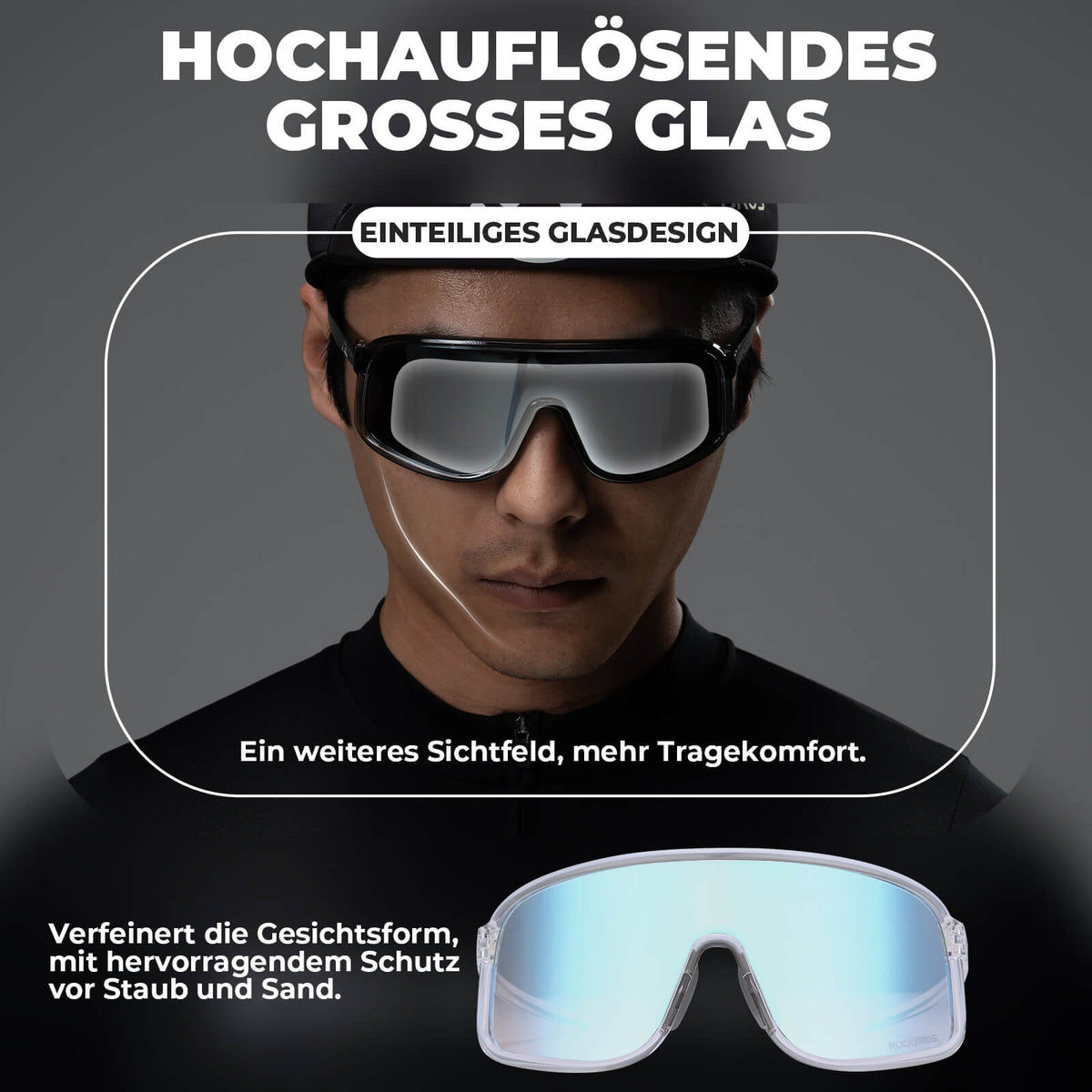 ROCKBROS Okulary przeciwsłoneczne Samoprzyciemniające się Ochrona UV400