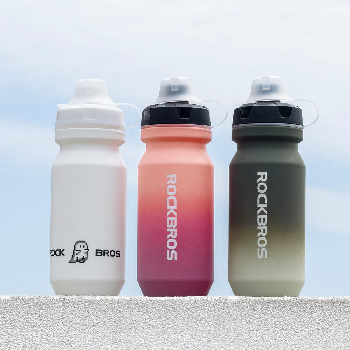 ROCKBROS Bidon rowerowy z wyciekoszczelnym zamknięciem Pull-Top 600/750ml
