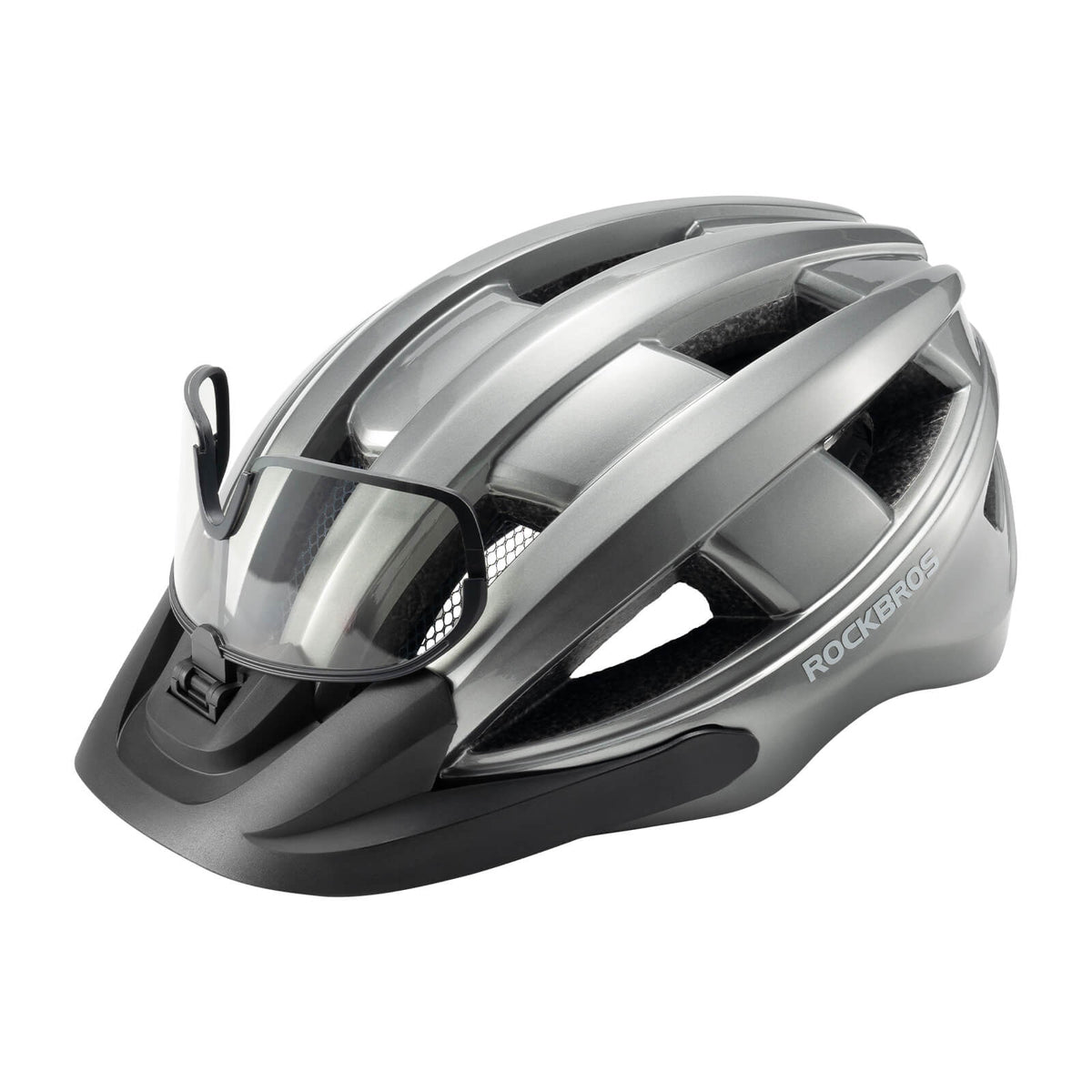 ROCKBROS Kask rowerowy z światłem tylnym 55-61cm