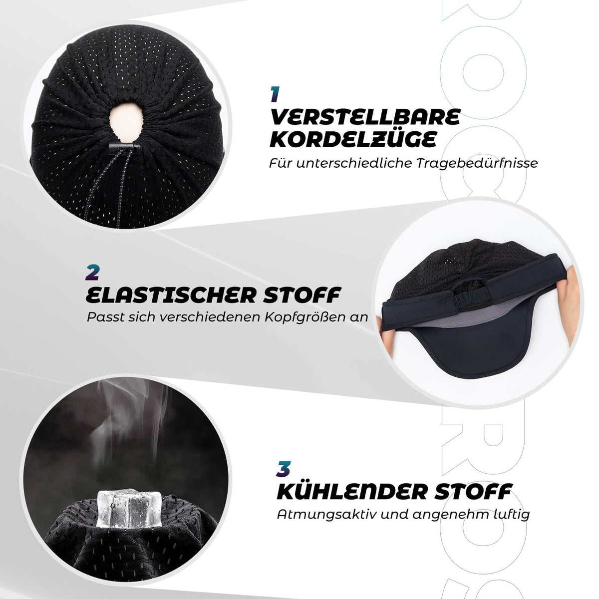 ROCKBROS Czapka z otworem na kucyk Ochrona UV Lato Unisex