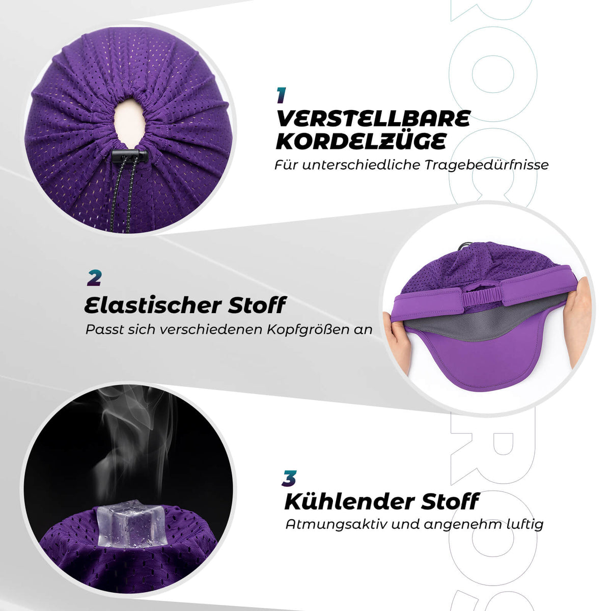 ROCKBROS Czapka z otworem na kucyk Ochrona UV Lato Unisex