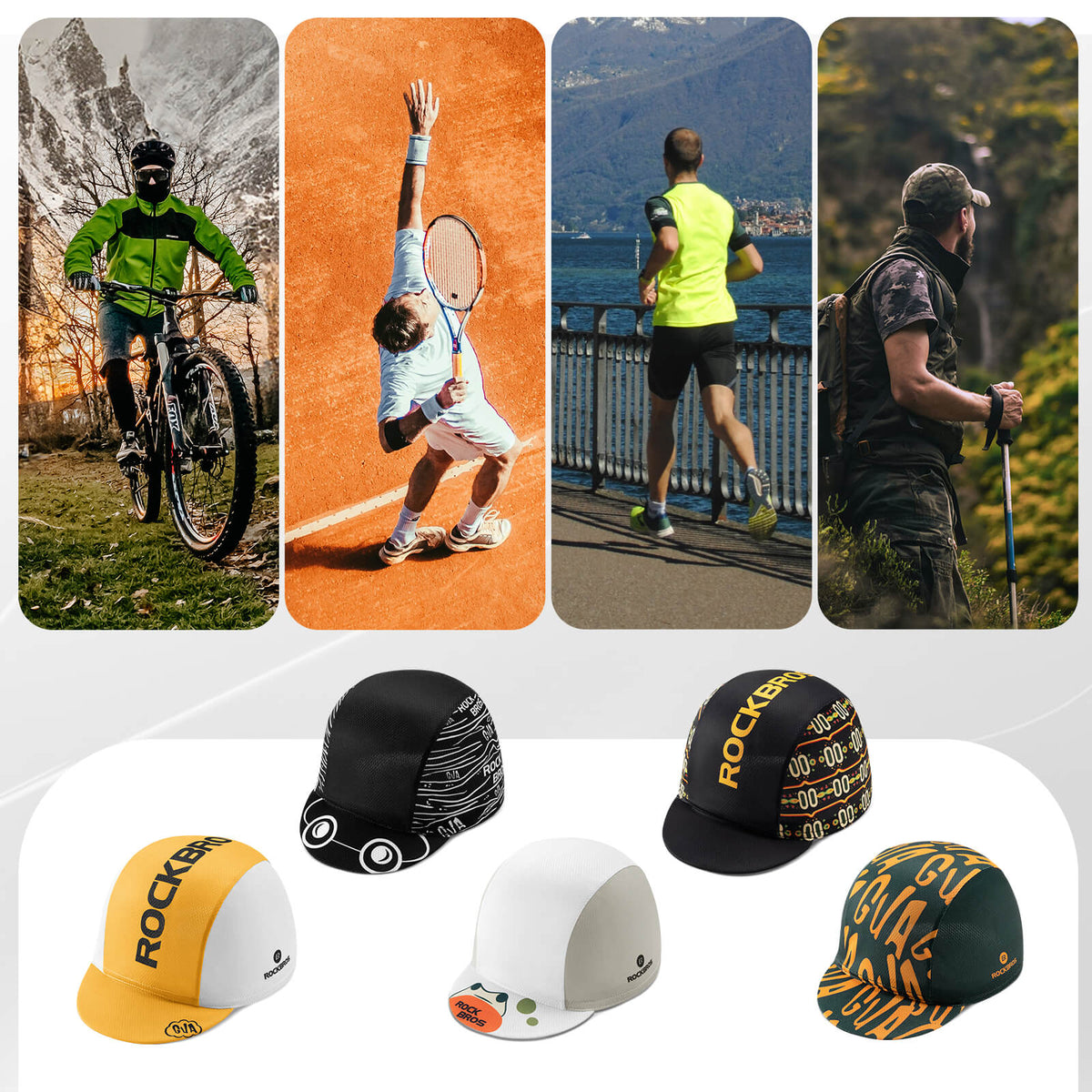 ROCKBROS Czapka rowerowa letnia kaskówka rowerowa