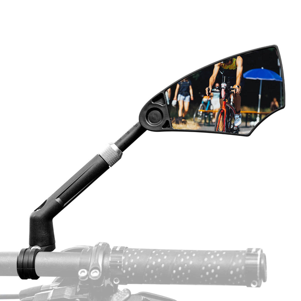 ROCKBROS Lusterko rowerowe wsteczne 360° Obracane Składane na kierownicę 20–23mm