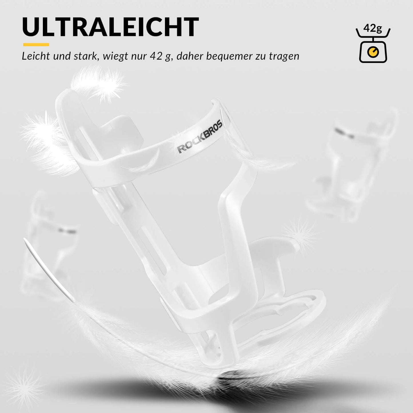 Uchwyt na butelkę, akcesorium rowerowe, lekki, wytrzymały, ROCKBROS