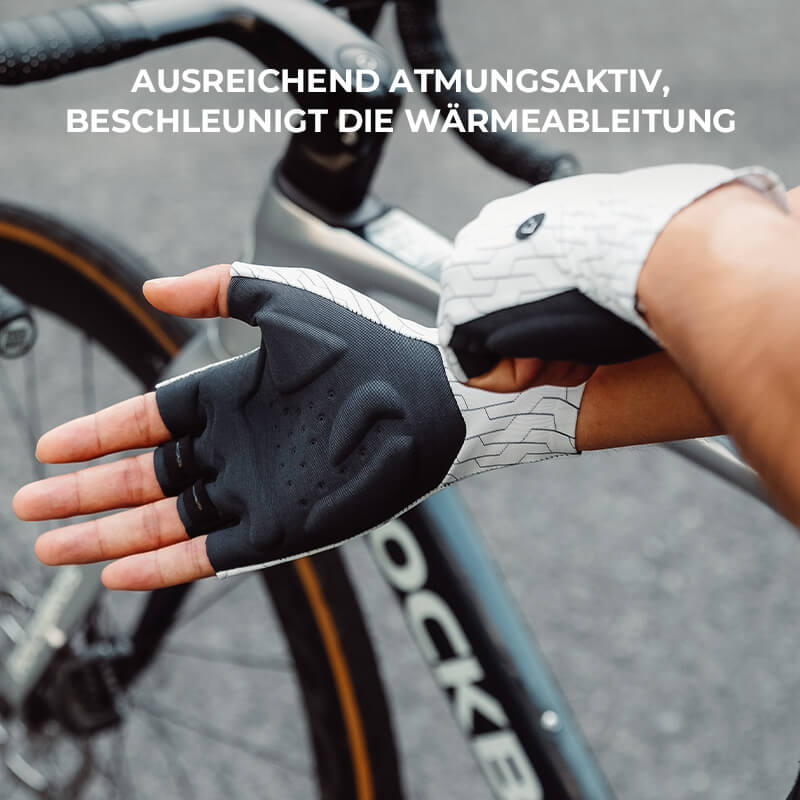 ROCKBROS Rękawiczki rowerowe z odsłoniętymi palcami Oddychające Amortyzujące Lato S372