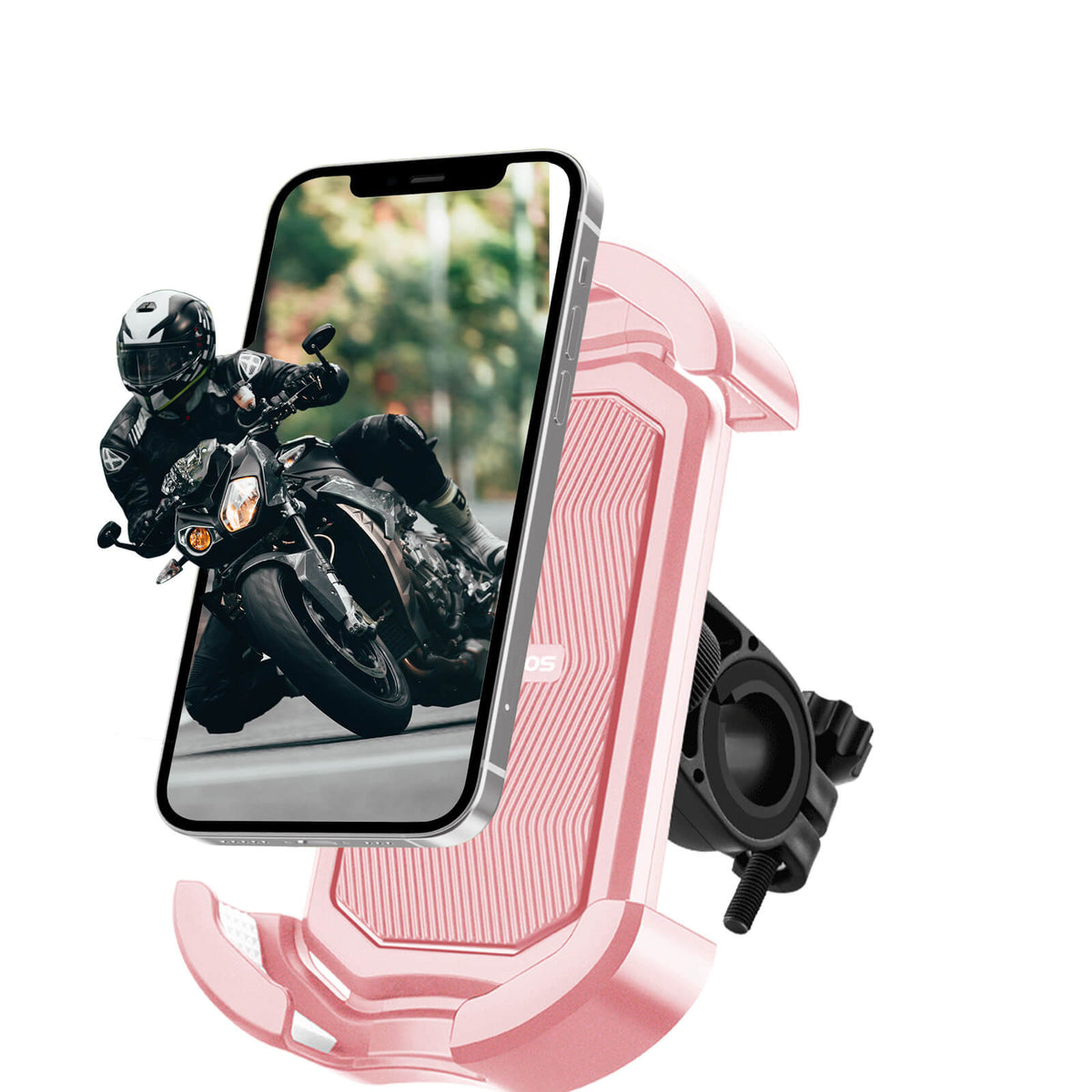ROCKBROS Uchwyt na telefon rowerowy uchwyt na telefon motocyklowy obracany 360° na 4,7-7,0 cala