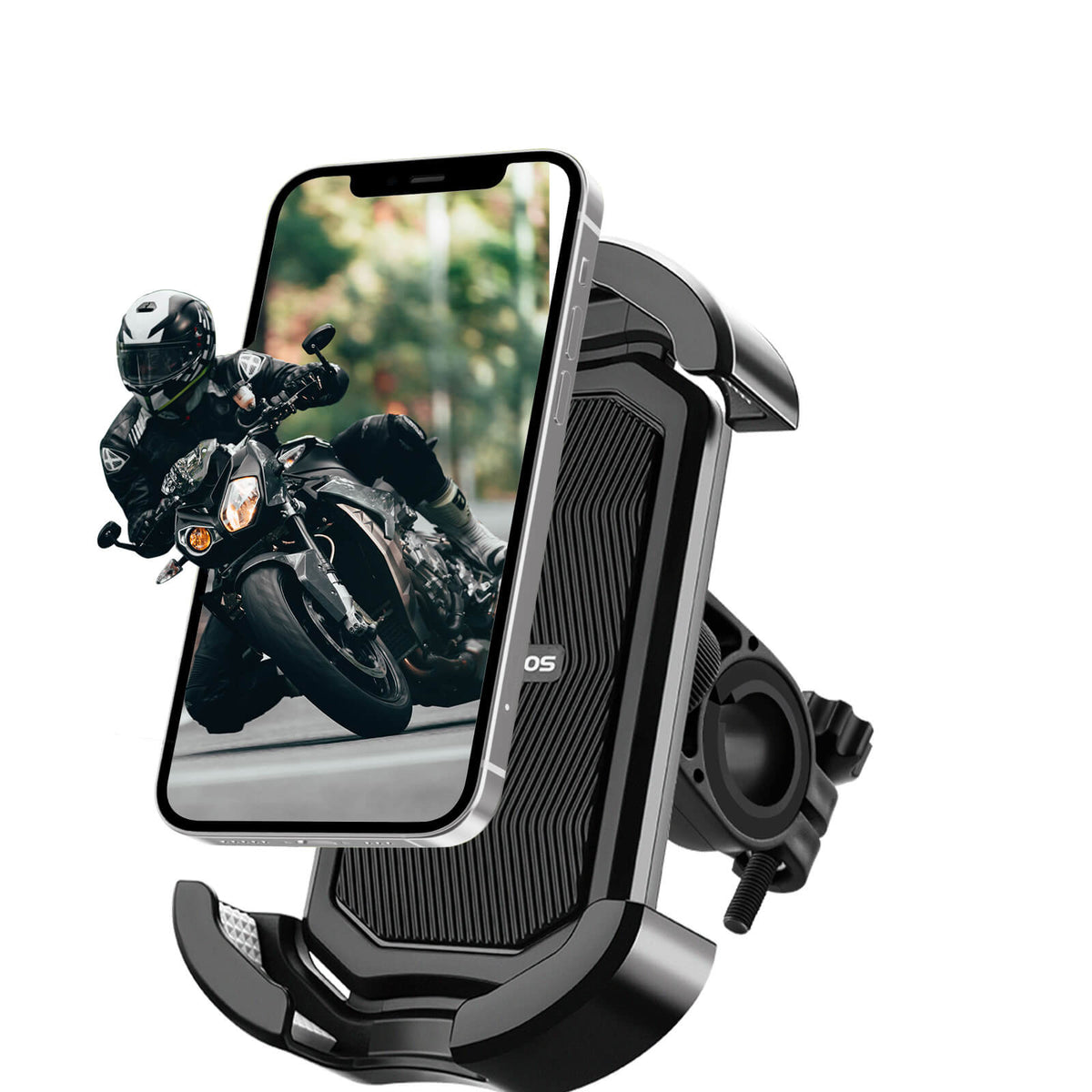 ROCKBROS Uchwyt na telefon rowerowy uchwyt na telefon motocyklowy obracany 360° na 4,7-7,0 cala