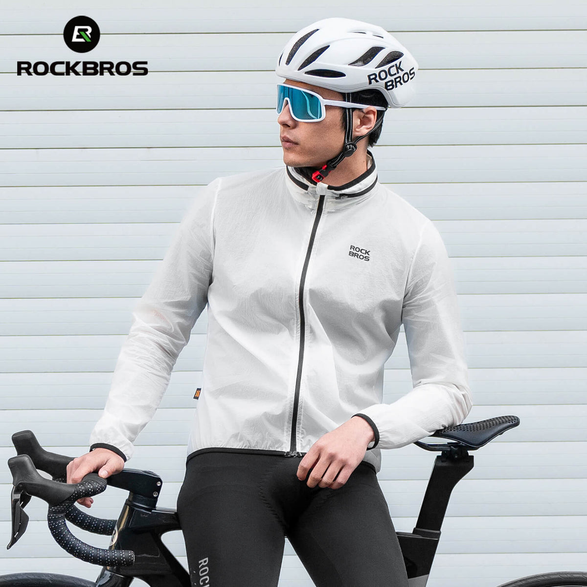 ROCKBROS Lekka kurtka rowerowa Świecąca w ciemności Składana Lato Męska/Damska