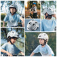 ROCKBROS Kask dziecięcy Kompatybilny z tylnym światłem 54–58 cm 6–18 lat