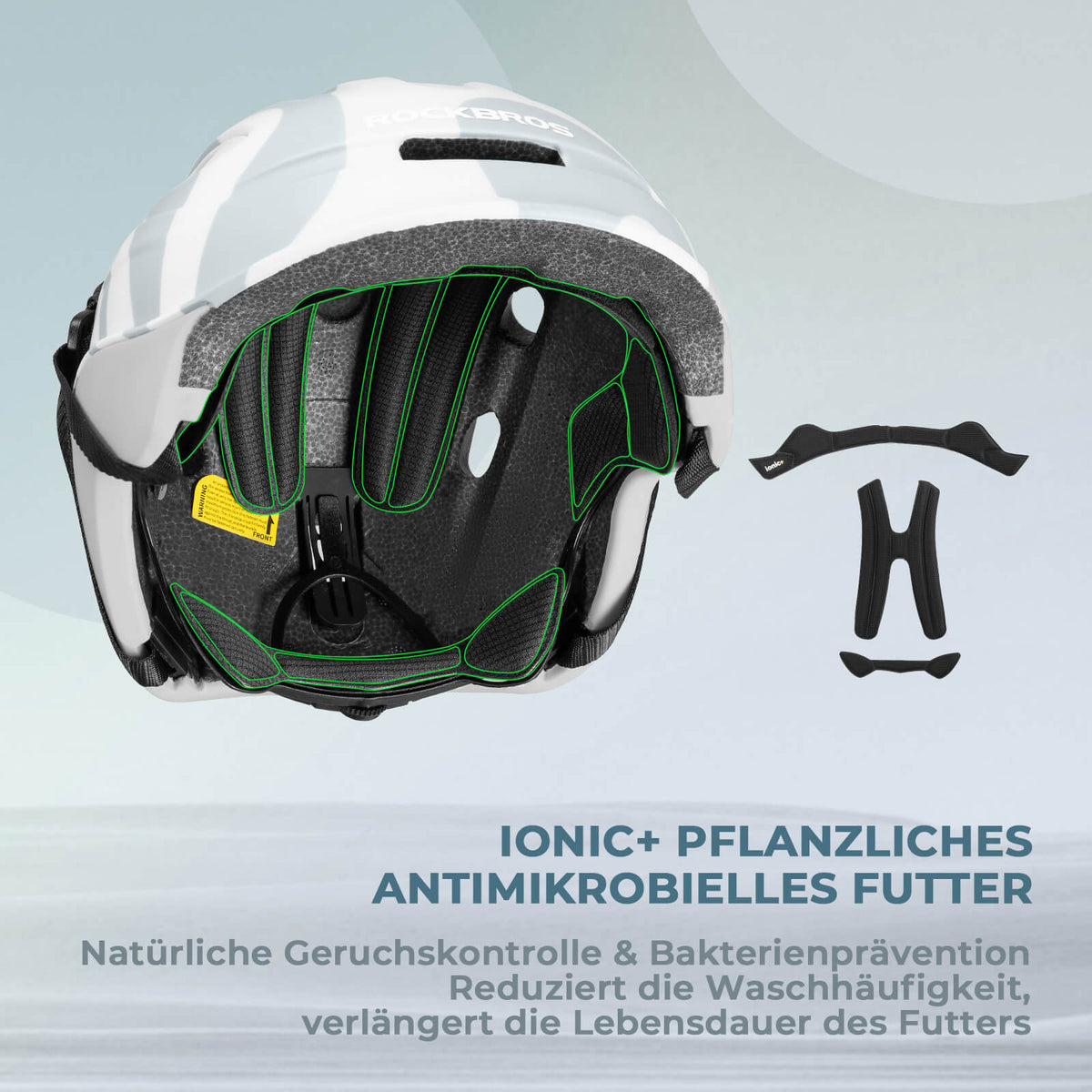 ROCKBROS Kask dziecięcy Kompatybilny z tylnym światłem 54–58 cm 6–18 lat