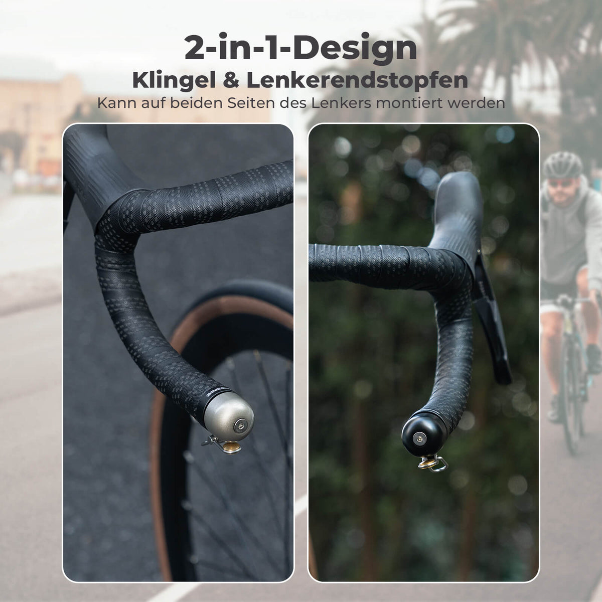 ROCKBROS Dzwonek rowerowy szosowy do kierownicy Dropbar 22,2mm