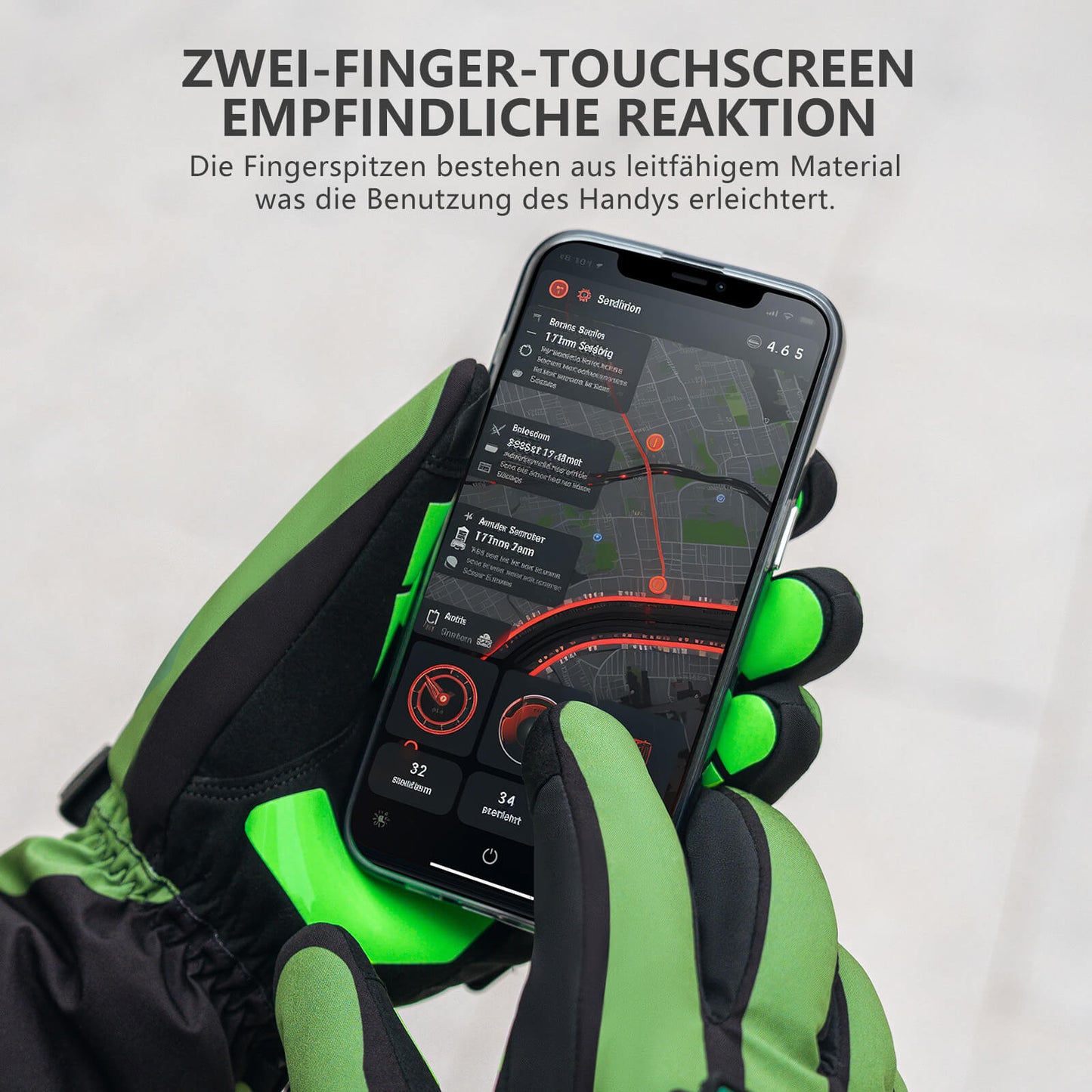 Zimowe podgrzewane rękawiczki rowerowe, 3 ustawienia grzania, rozmiary M-XL, ROCKBROS