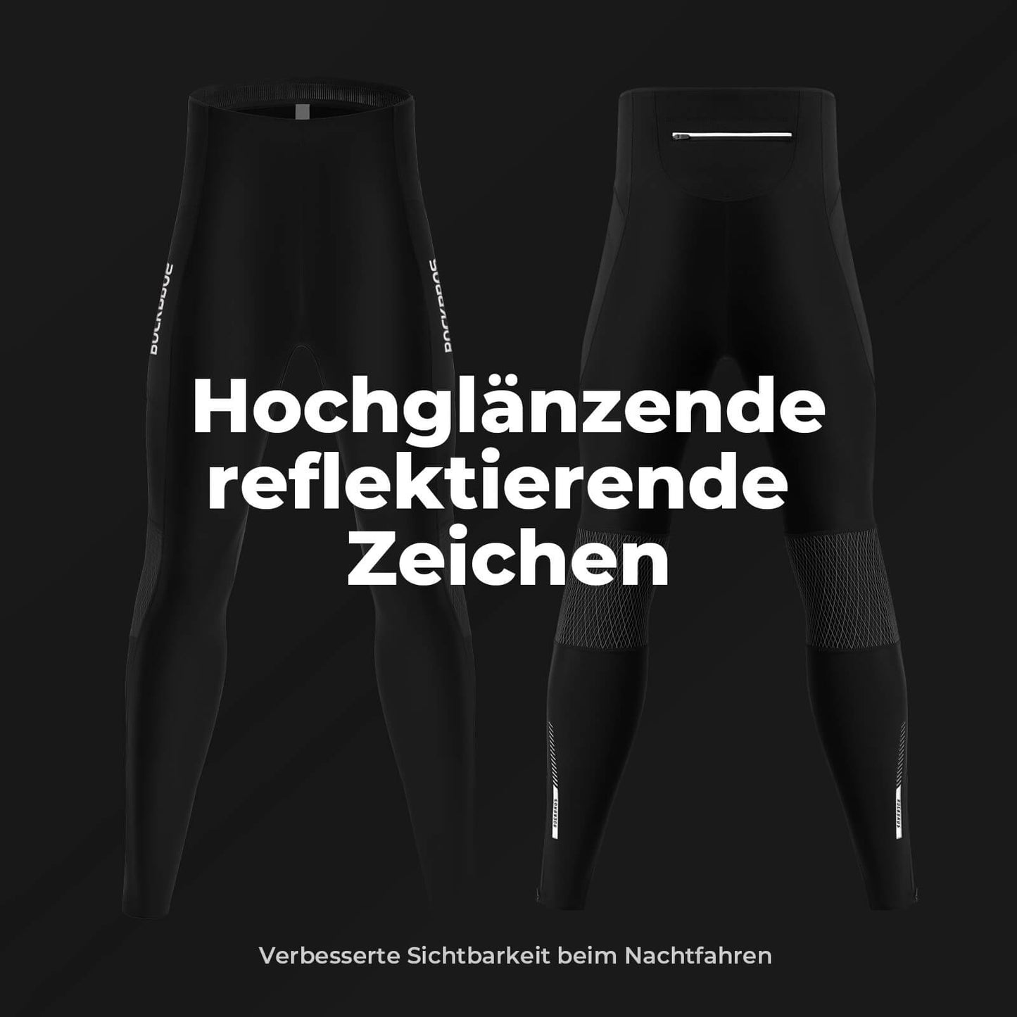 Zimowe spodnie rowerowe termiczne, legginsy kompresyjne z polaru, 3 kieszenie, ROCKBROS