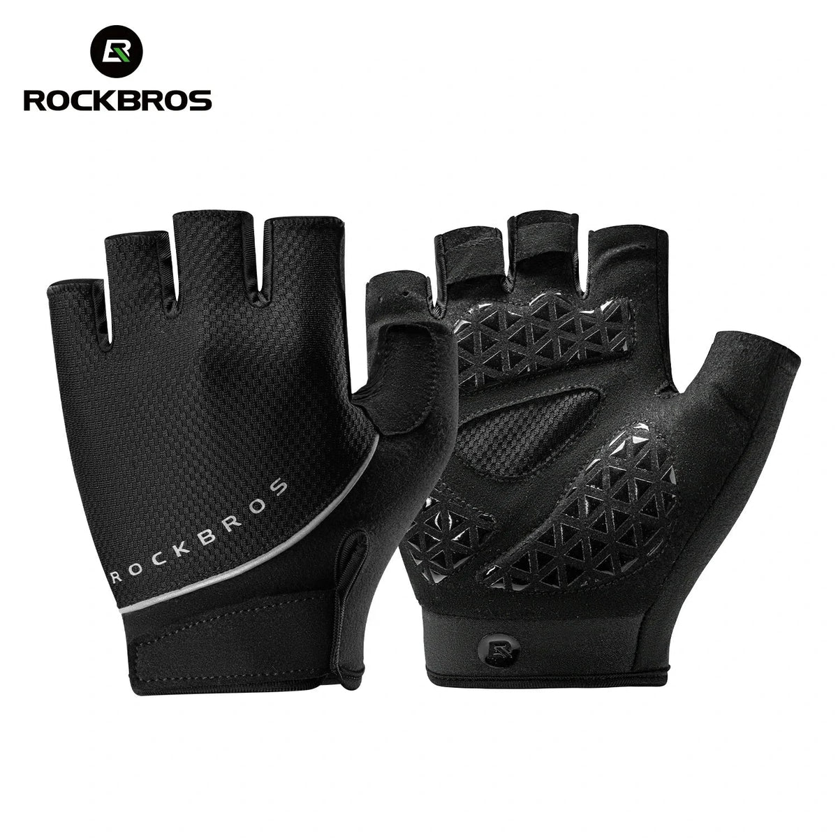 ROCKBROS S424 Rękawiczki rowerowe z odsłoniętymi palcami