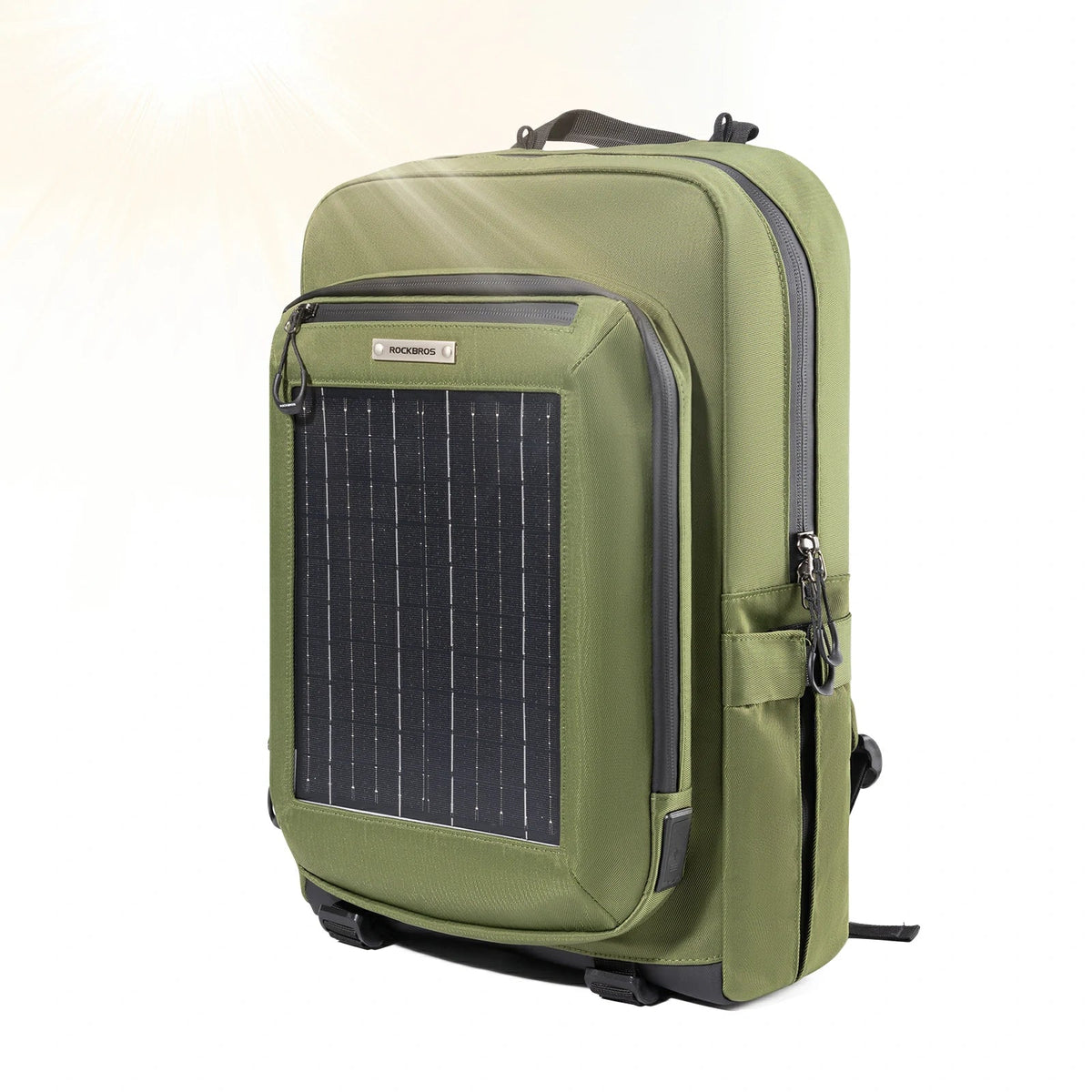 ROCKBROS Plecak solarny Solar Rucksack 20L z elastycznym, odpinanym 10V 14W