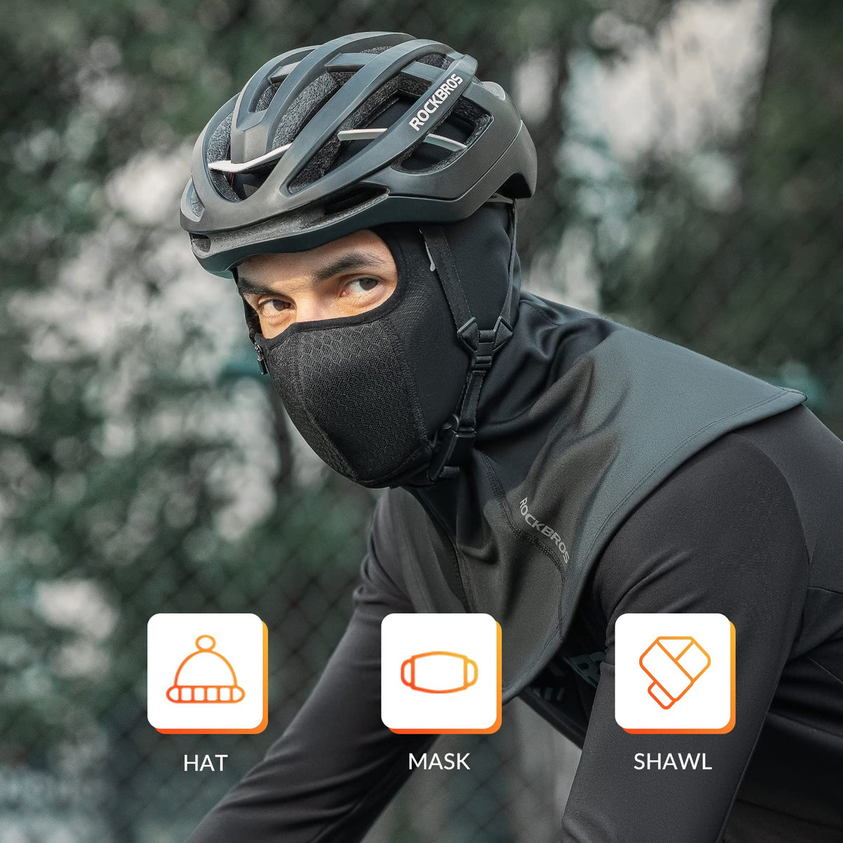 ROCKBROS Kominiarka zimowa Balaclava 54-63cm