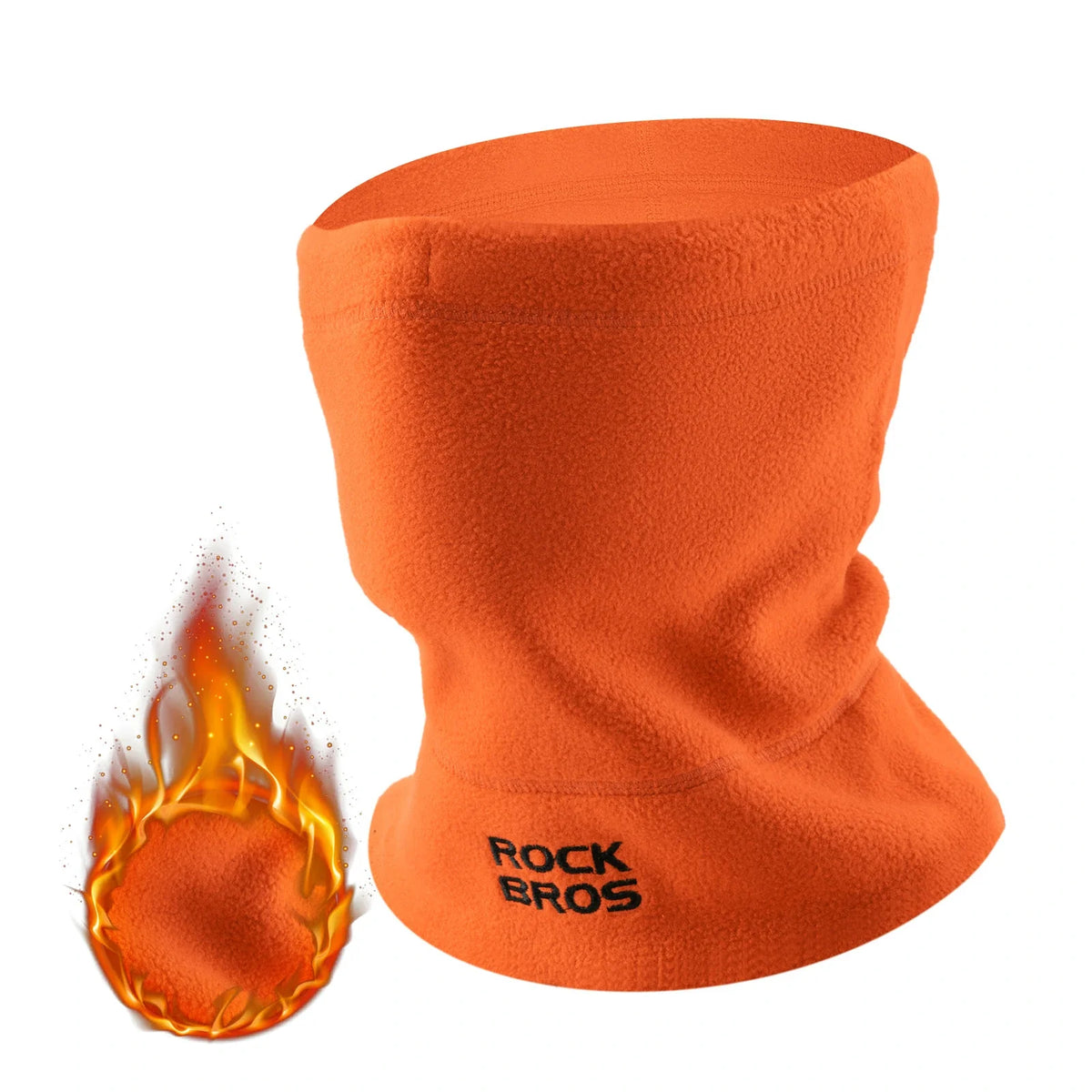 ROCKBROS Zimowa kominirowa chusta polarowa ocieplacz na szyję, Wiatroszczelny multifunkcyjny buff