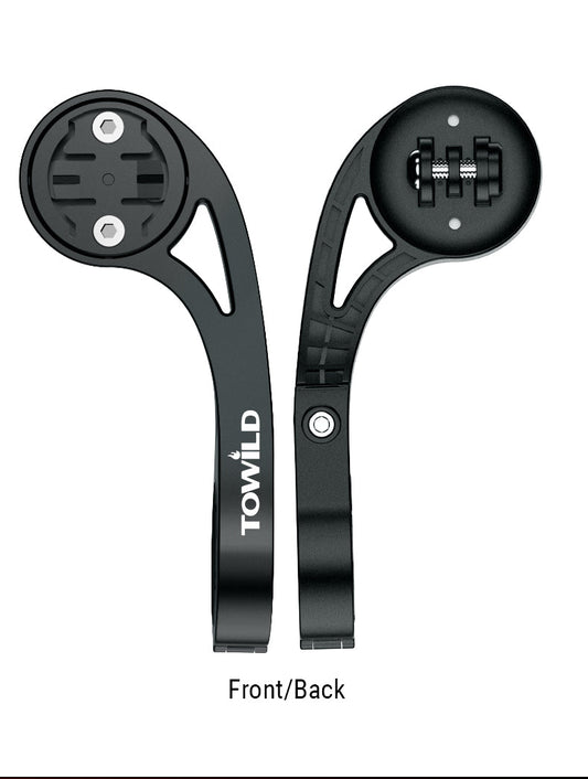 TOWILD AS90  Uchwyt do kierownicy rowerowej uchwyt przedłużający do latarki do komputera rowerowego lub GoPro GARMIN XOSS iGPSport