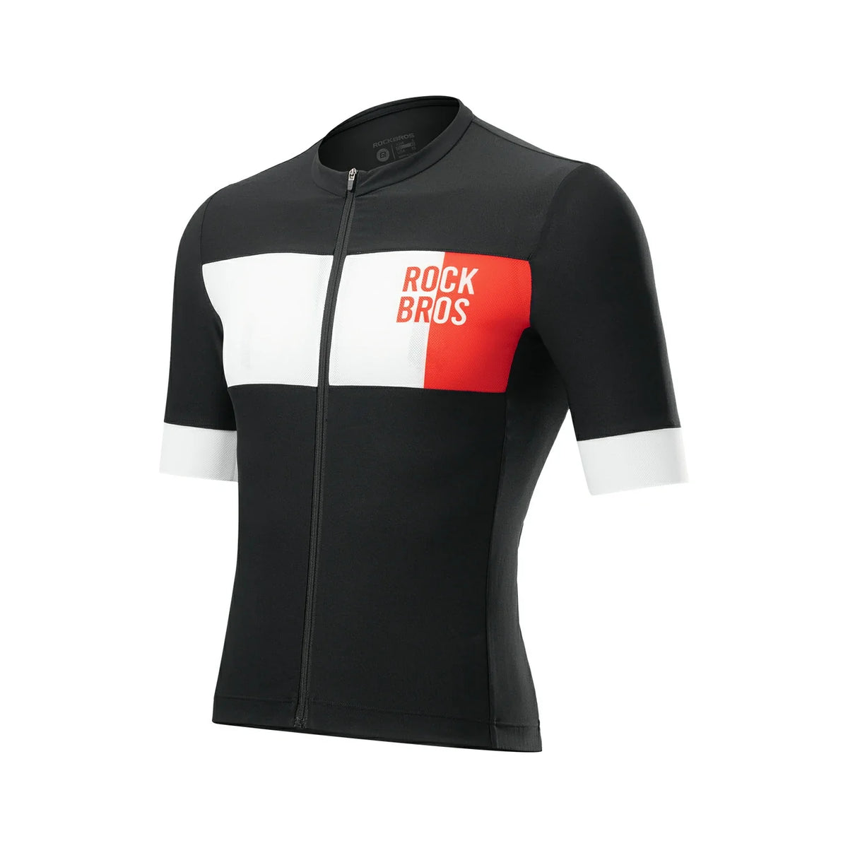ROCKBROS Męska koszulka kolarska z krótkim rękawem w designie colorblock