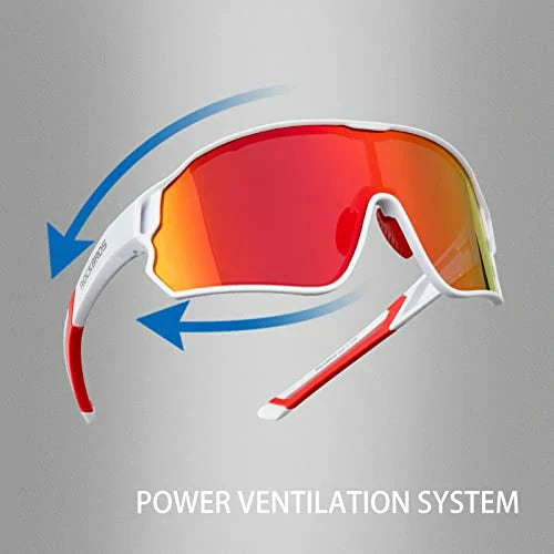 ROCKBROS Polaryzacyjne okulary sportowe dla rowerzystów (ochrona UV)