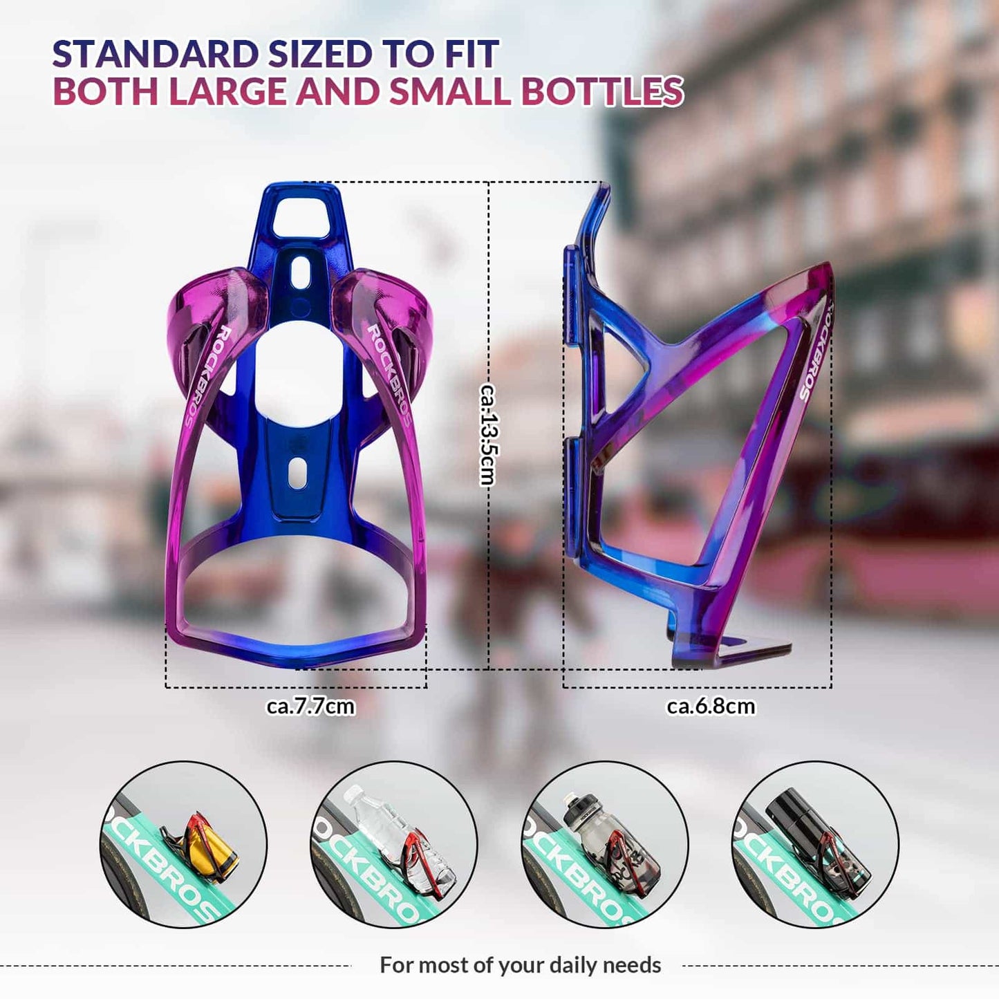 Lekki uchwyt na bidon rowerowy PC 35g ROCKBROS