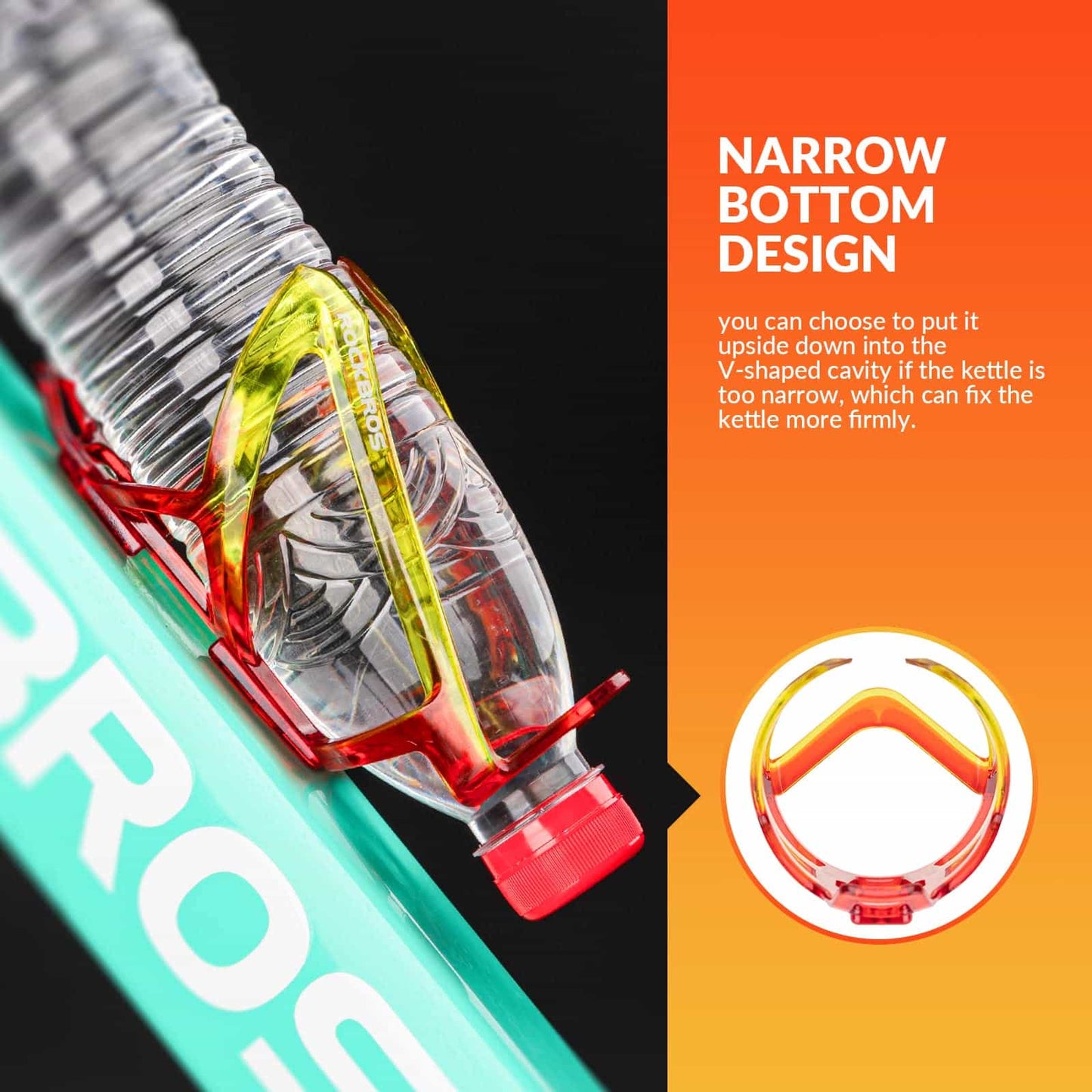 Lekki uchwyt na bidon rowerowy PC 35g ROCKBROS