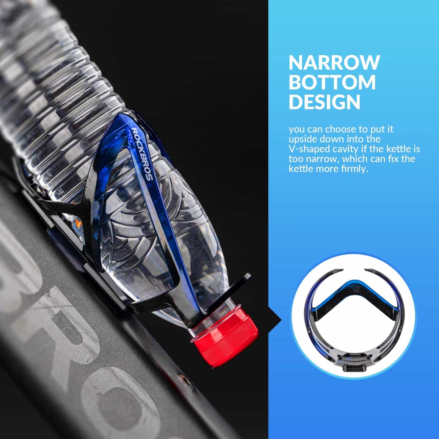 Lekki uchwyt na bidon rowerowy PC 35g ROCKBROS