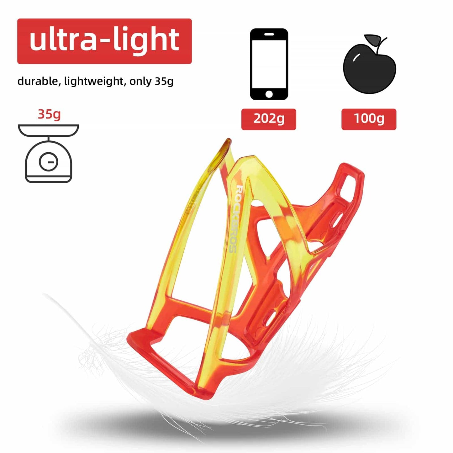 Lekki uchwyt na bidon rowerowy PC 35g ROCKBROS