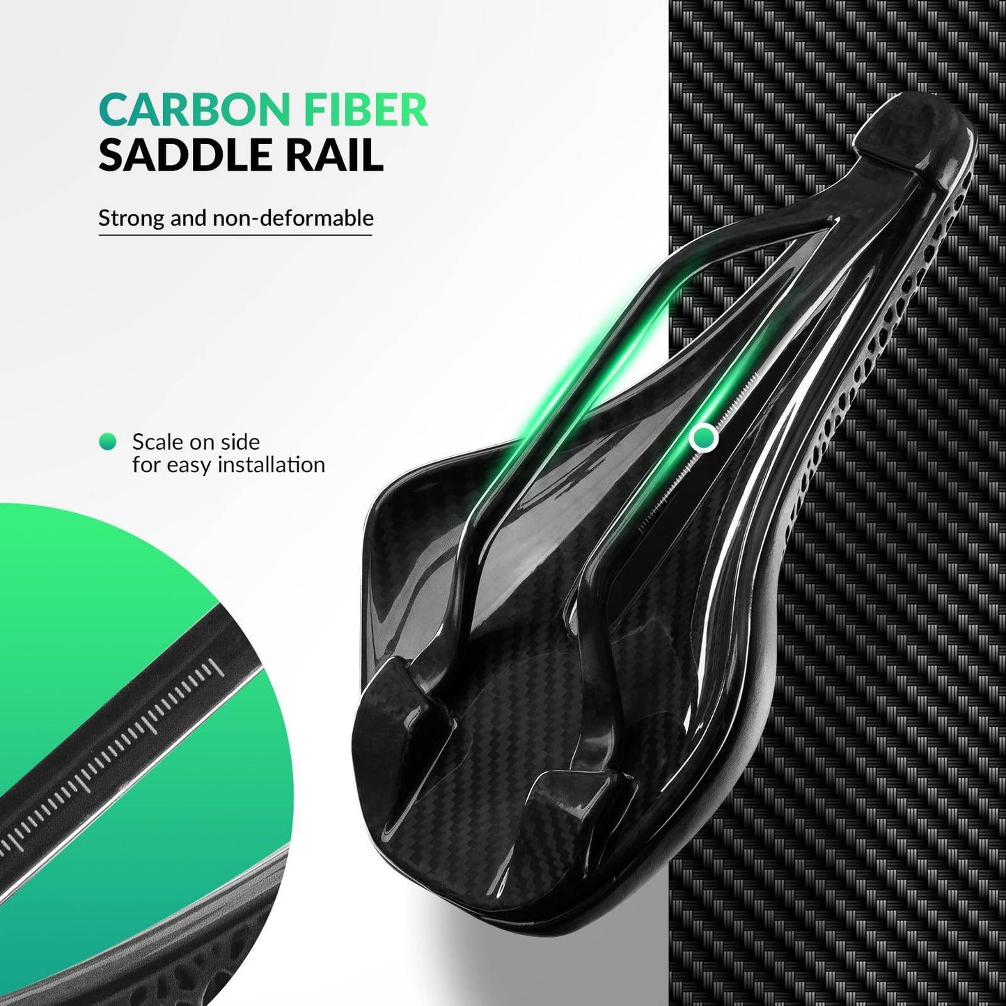 Siodełko do roweru szosowego z włókna węglowego, drukowane w technologii 3D, ultralekkie, amortyzujące, ergonomiczne, ROCKBROS