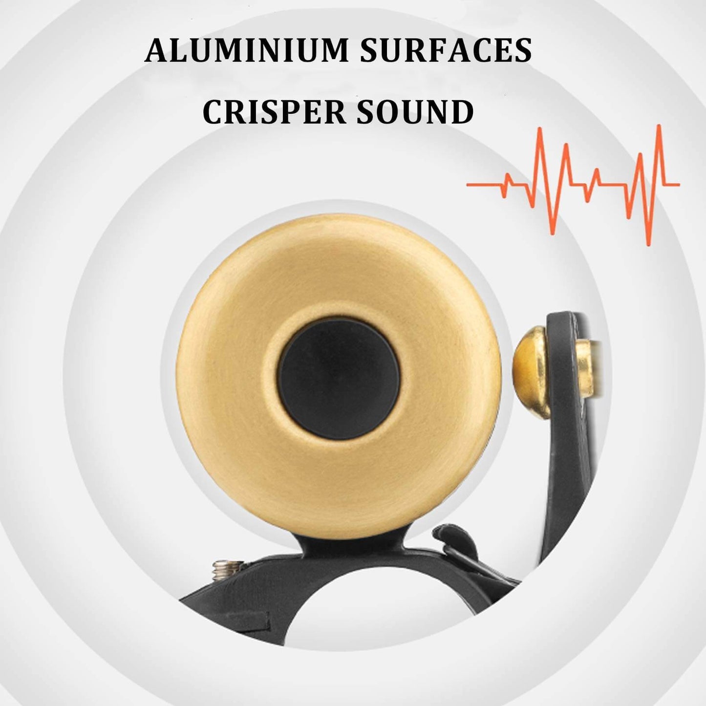 Klasyczny mosiężny dzwonek rowerowy Mini dzwonki rowerowe 1-2 dzwonki ROCKBROS