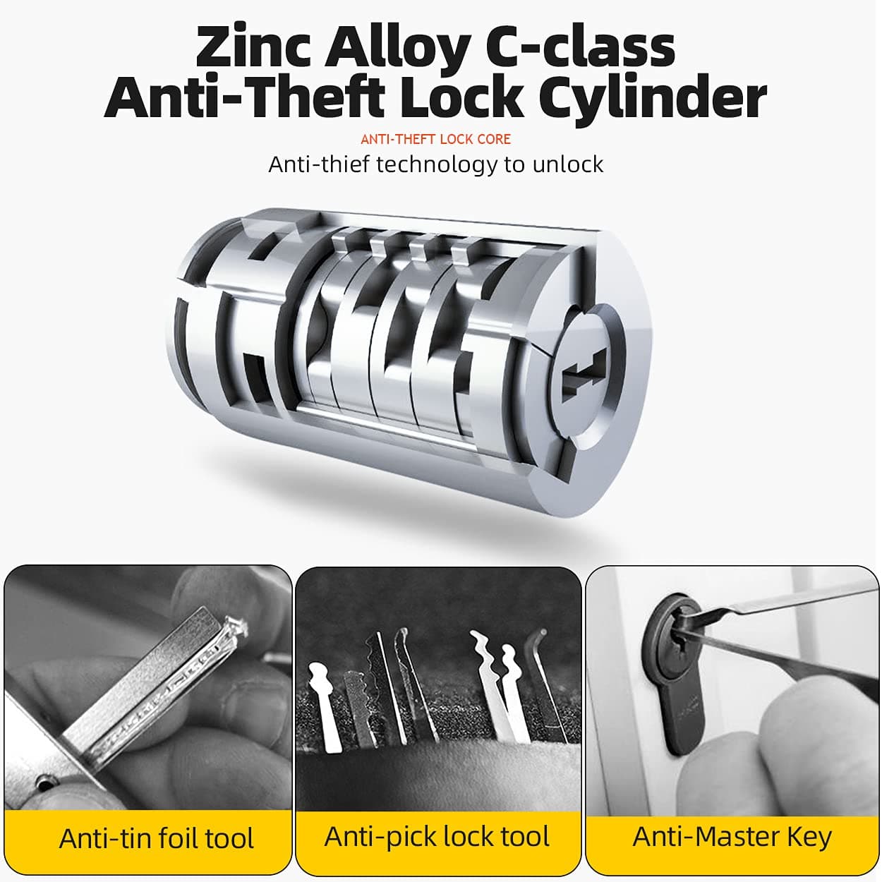 Zapięcie typu U-lock ze stopu ROCKBROS do rowerów i motocykli