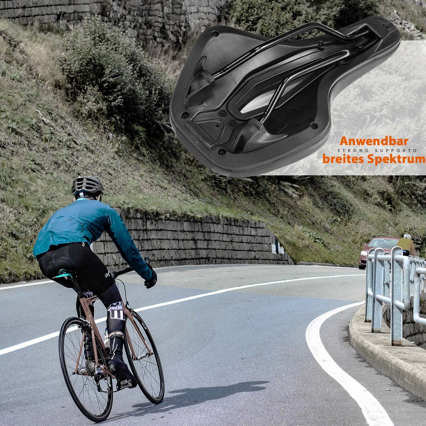 Siodełko rowerowe ergonomiczne, amortyzujące, unisex ROCKBROS