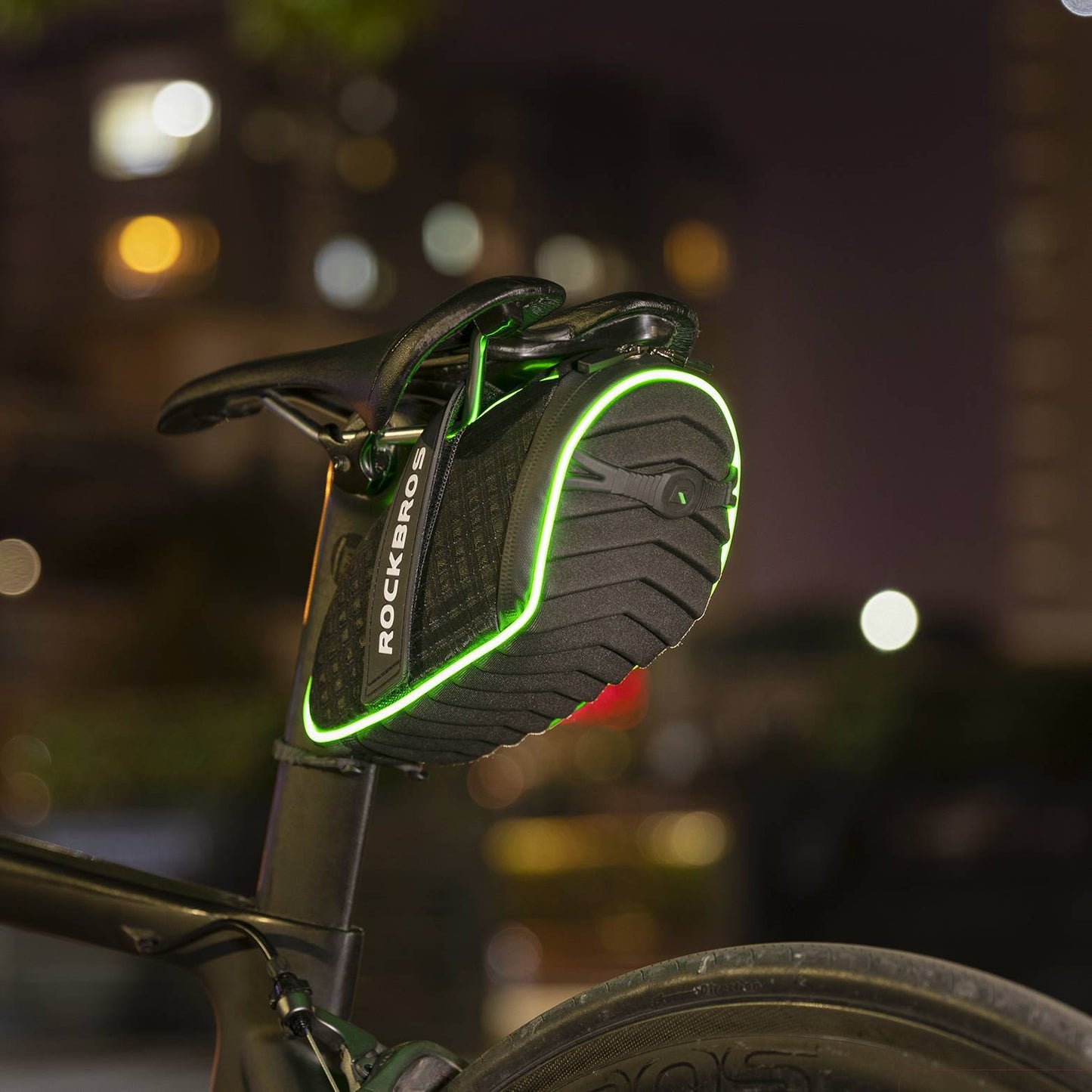 Sakwy rowerowe na narzędzia z paskami odblaskowymi 1L ROCKBROS