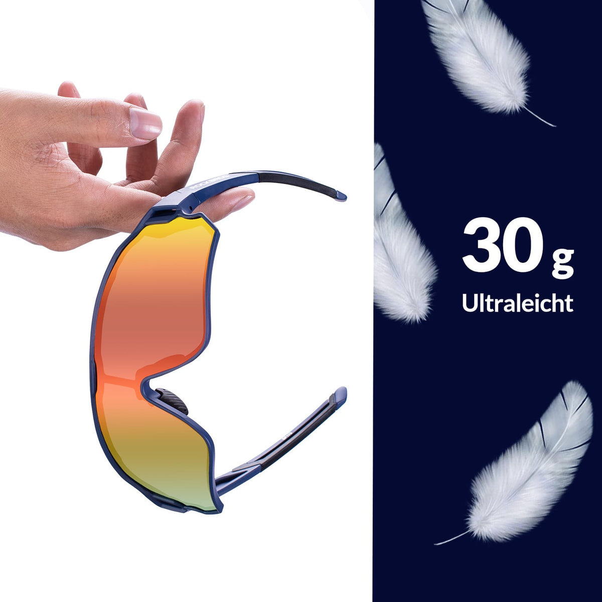 ROCKBROS Polaryzacyjne okulary sportowe dla rowerzystów (ochrona UV)