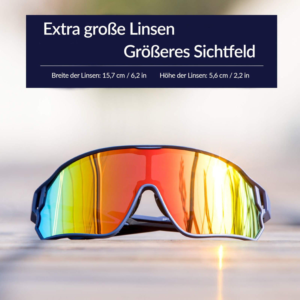 ROCKBROS Polaryzacyjne okulary sportowe dla rowerzystów (ochrona UV)