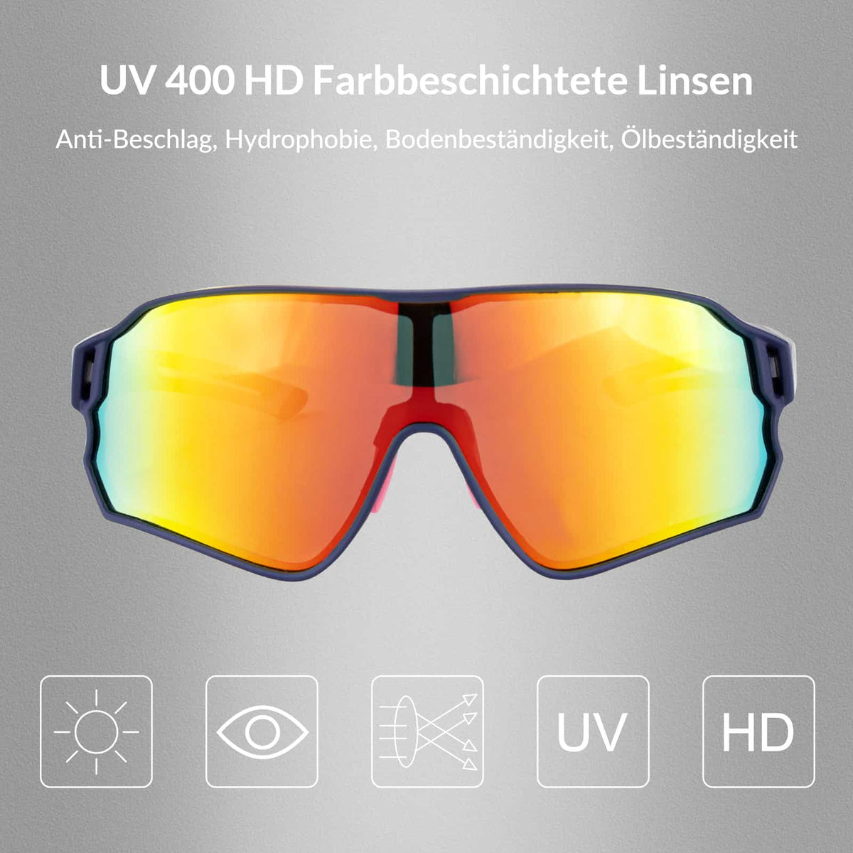 ROCKBROS Polaryzacyjne okulary sportowe dla rowerzystów (ochrona UV)