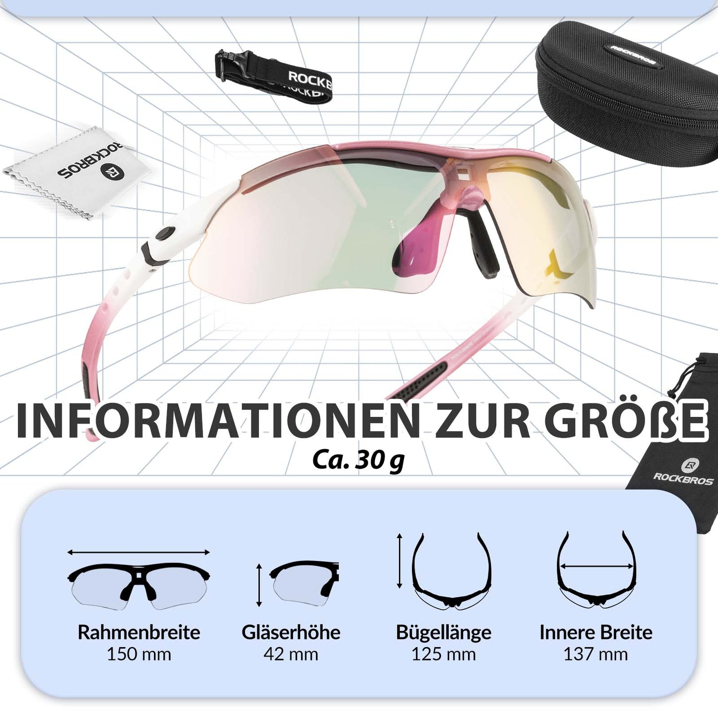 Okulary rowerowe, okulary fotochromowe, okulary przeciwsłoneczne, ochrona UV 400, ROCKBROS