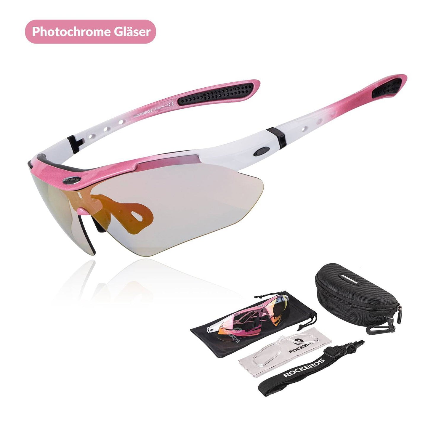 Okulary rowerowe, okulary fotochromowe, okulary przeciwsłoneczne, ochrona UV 400, ROCKBROS