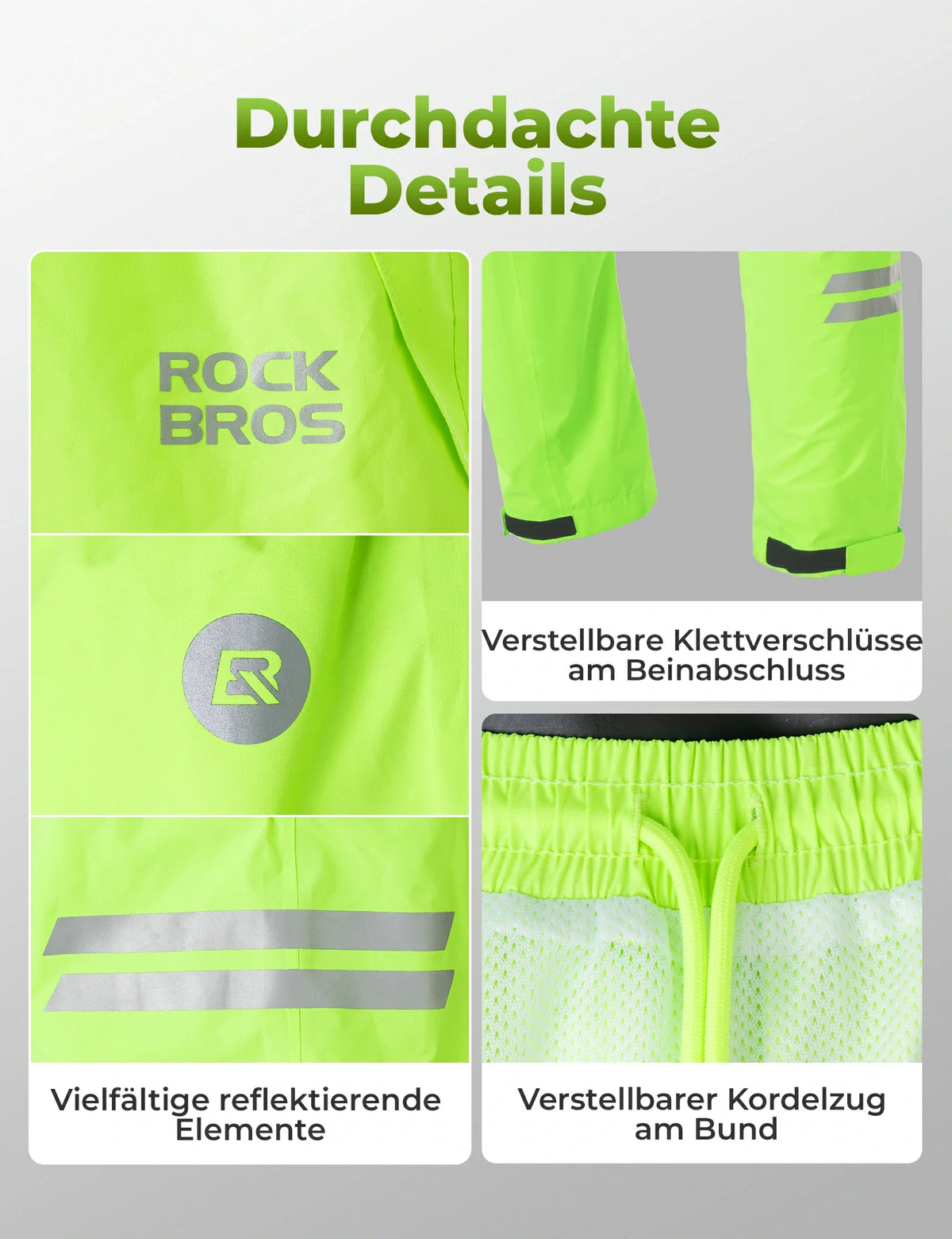 ROCKBROS Spodnie rowerowe męskie długie wodoodporne