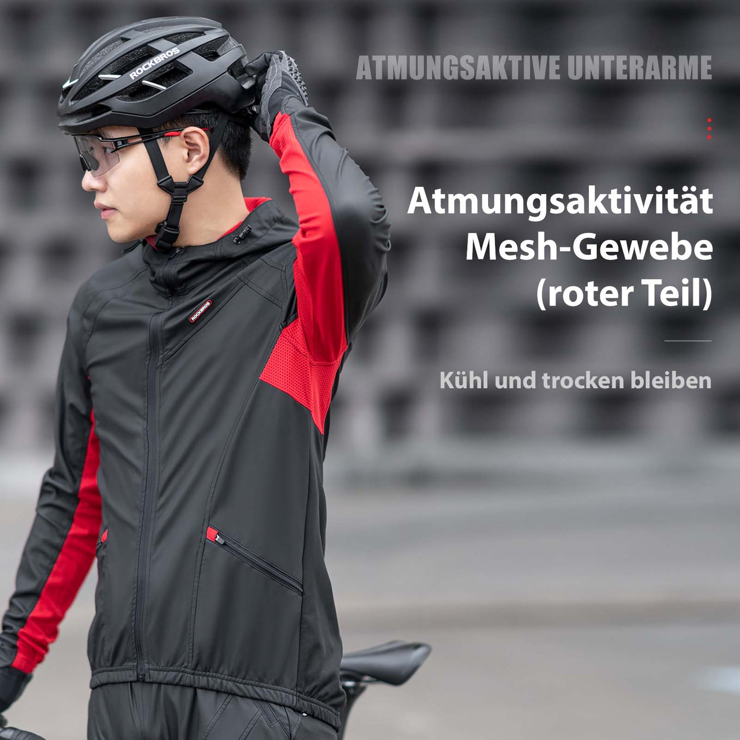 Męska zimowa wiatroodporna kurtka rowerowa typu softshell, czarna, ROCKBROS
