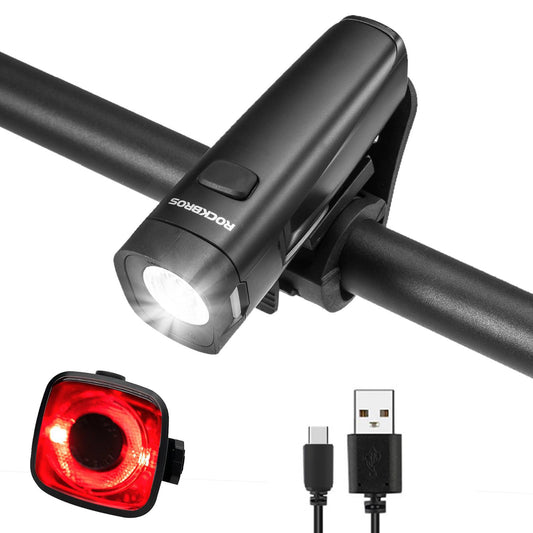 Zestaw oświetlenia rowerowego, lampa rowerowa zawierająca światło tylne i przednie, ROCKBROS