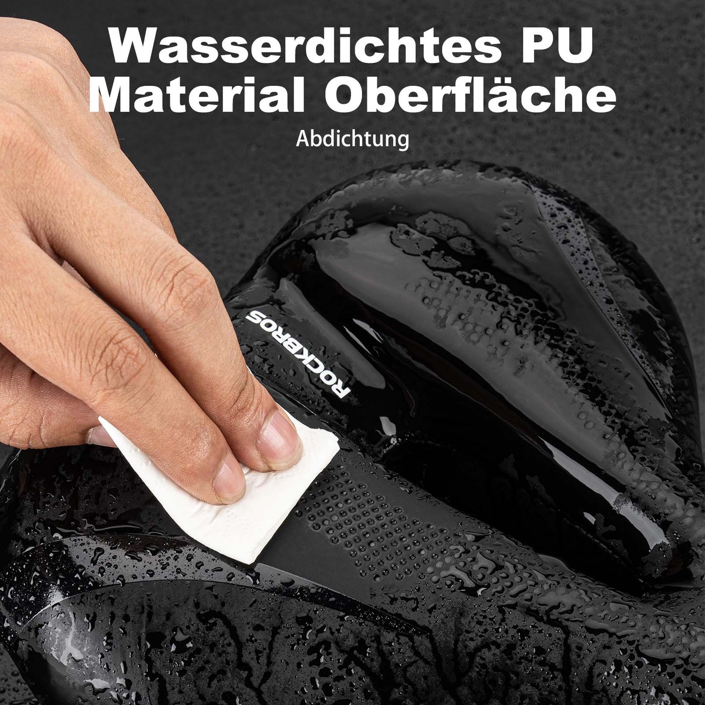 Siodełko rowerowe z pianki memory, oddychające, żelowe, ROCKBROS