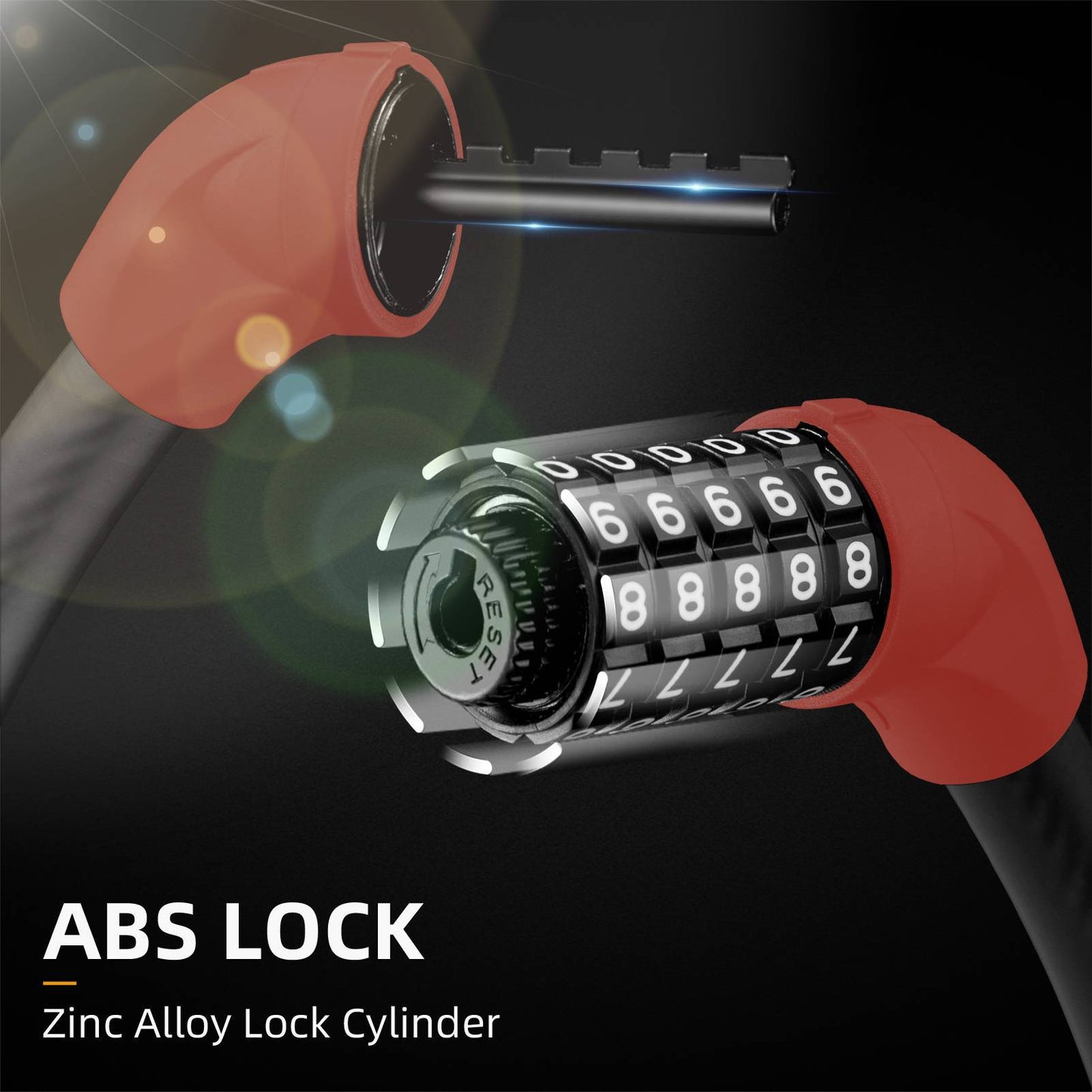 5-cyfrowa linka zabezpieczająca do roweru ROCKBROS