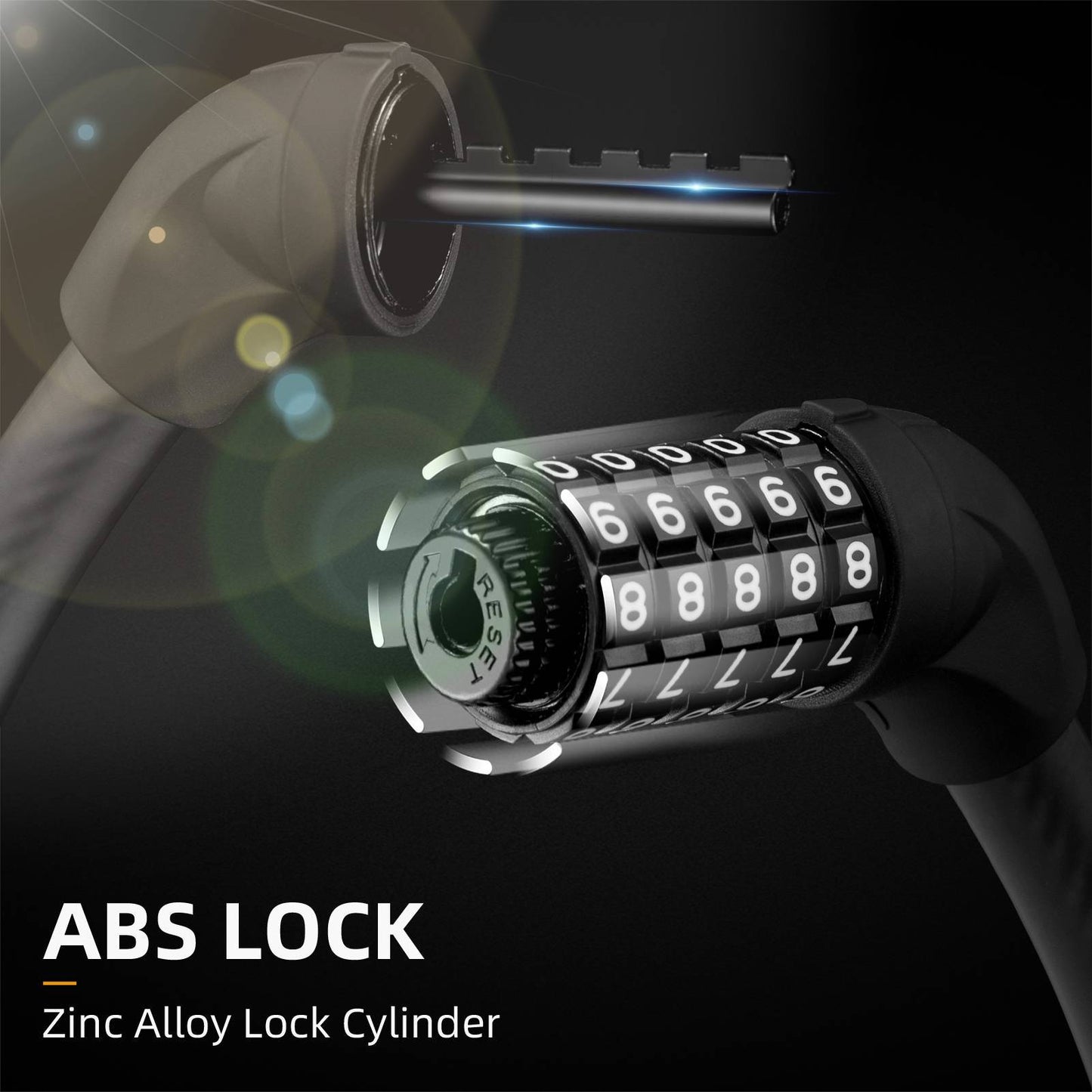 5-cyfrowa linka zabezpieczająca do roweru ROCKBROS