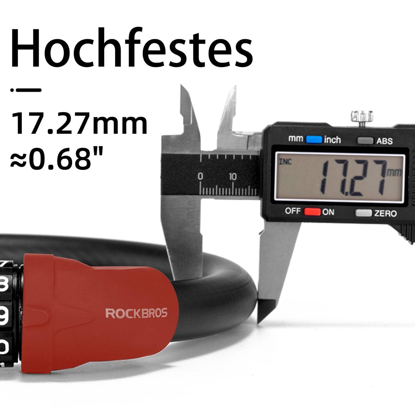 5-cyfrowa linka zabezpieczająca do roweru ROCKBROS