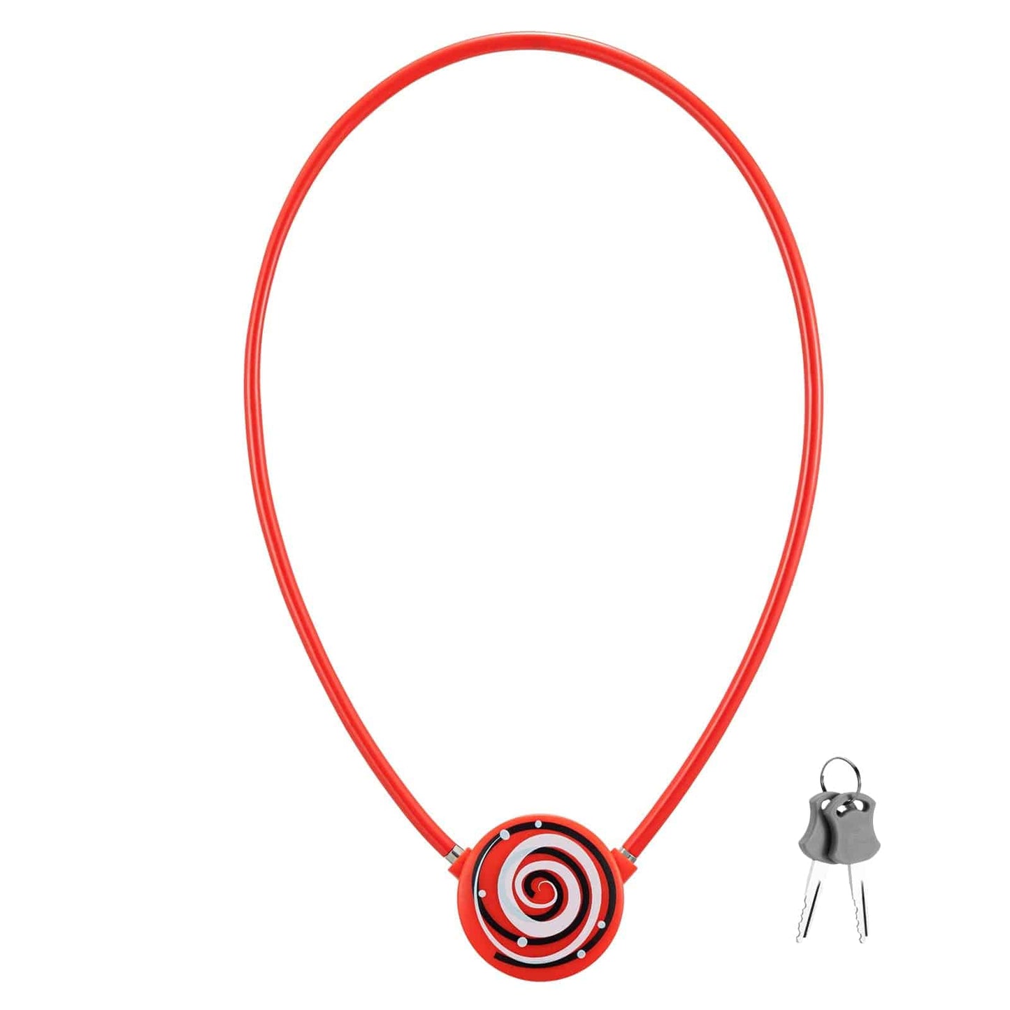 Zapięcie rowerowe dziecięce 69cm z 2 kluczami ROCKBROS